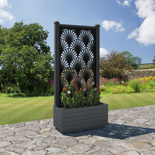 Vertu - Medium Planter - Laurel Screen