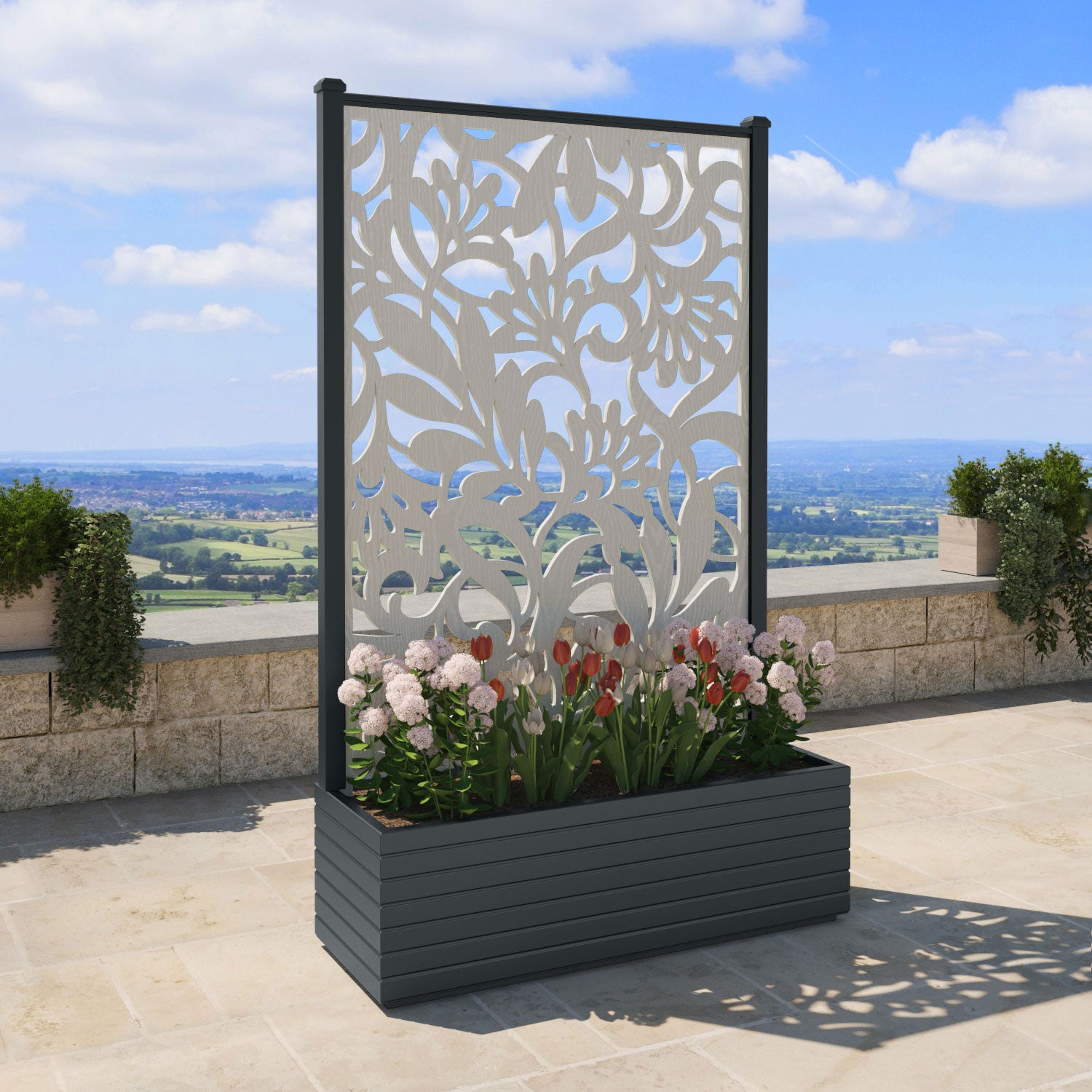 Vertu - Extra Large High Planter - Heritage Screen