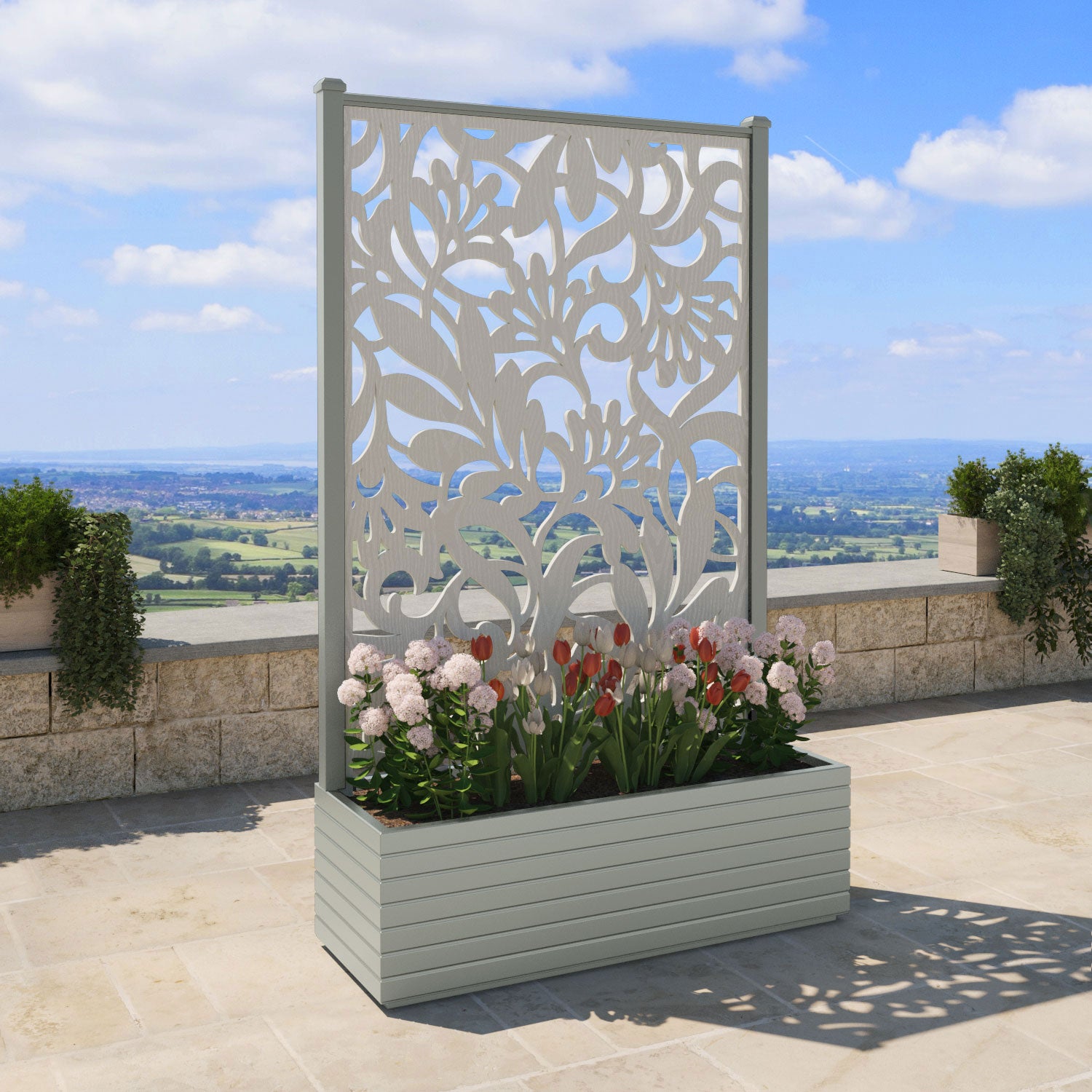 Vertu - Extra Large High Planter - Heritage Screen