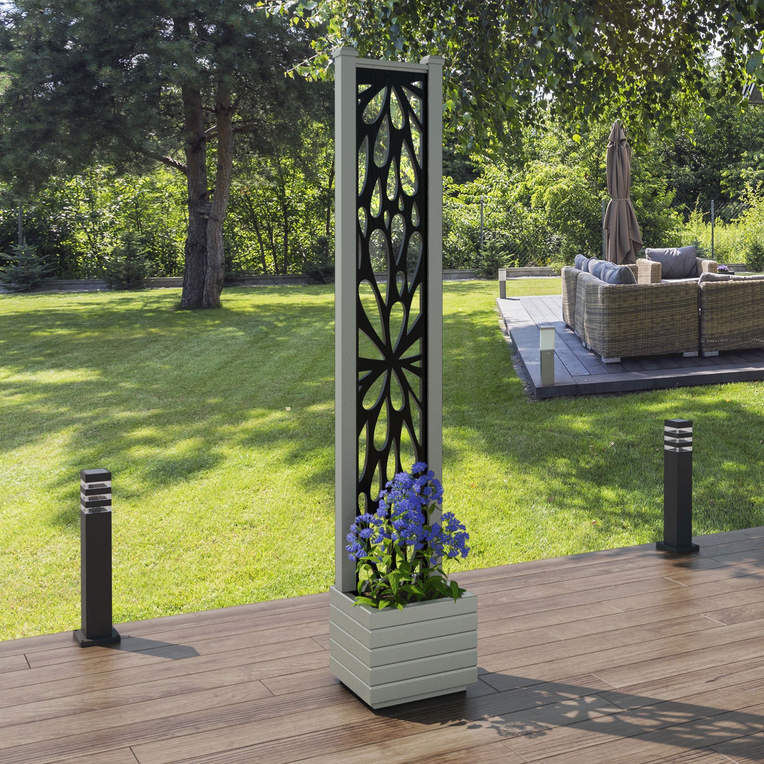 Vertu - Small Planter - Blossom Screen