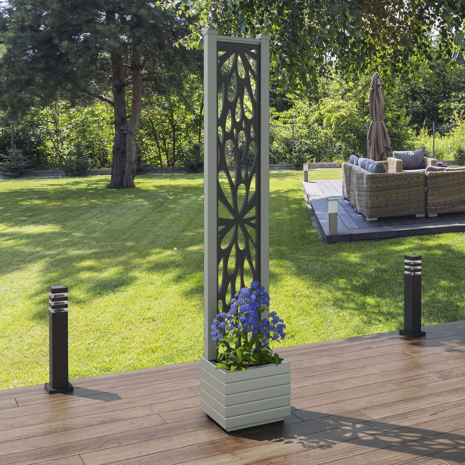 Vertu - Small Planter - Blossom Screen