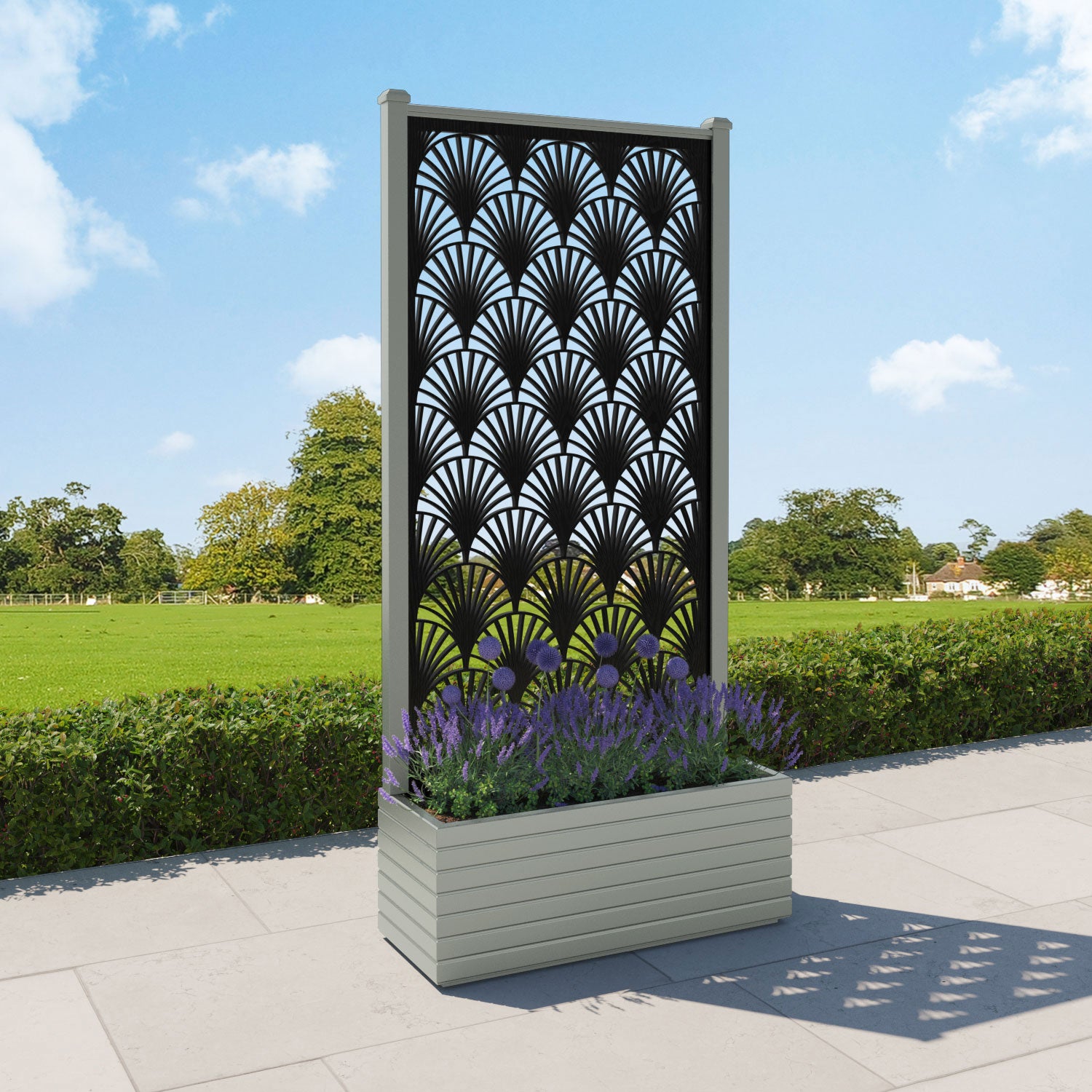 Vertu - Large Planter - Laurel Screen
