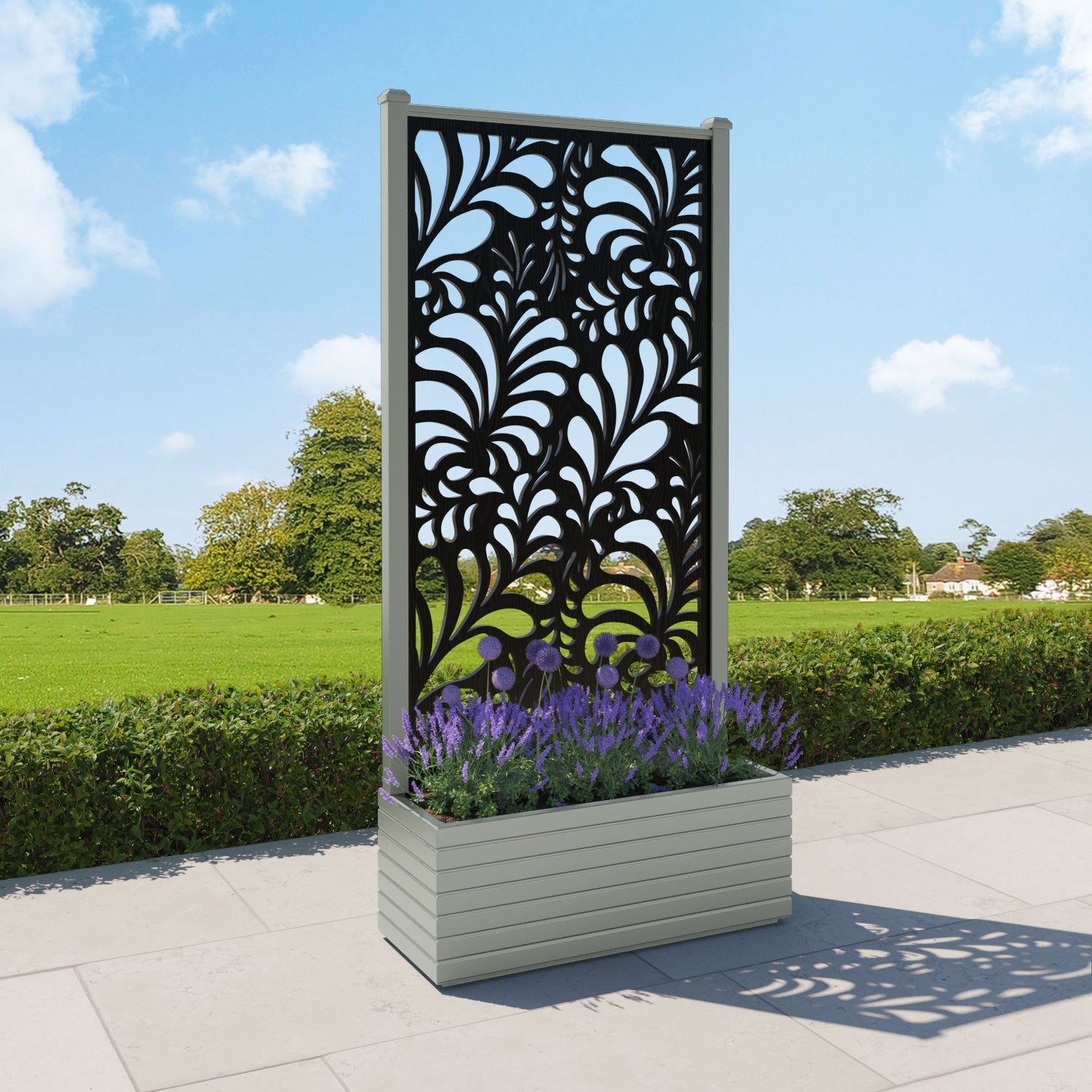 Vertu - Large Planter - Petal Screen