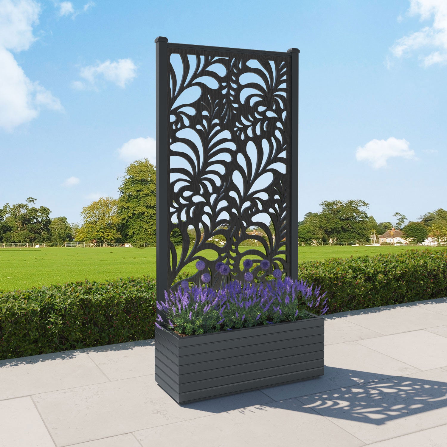 Vertu - Large Planter - Petal Screen