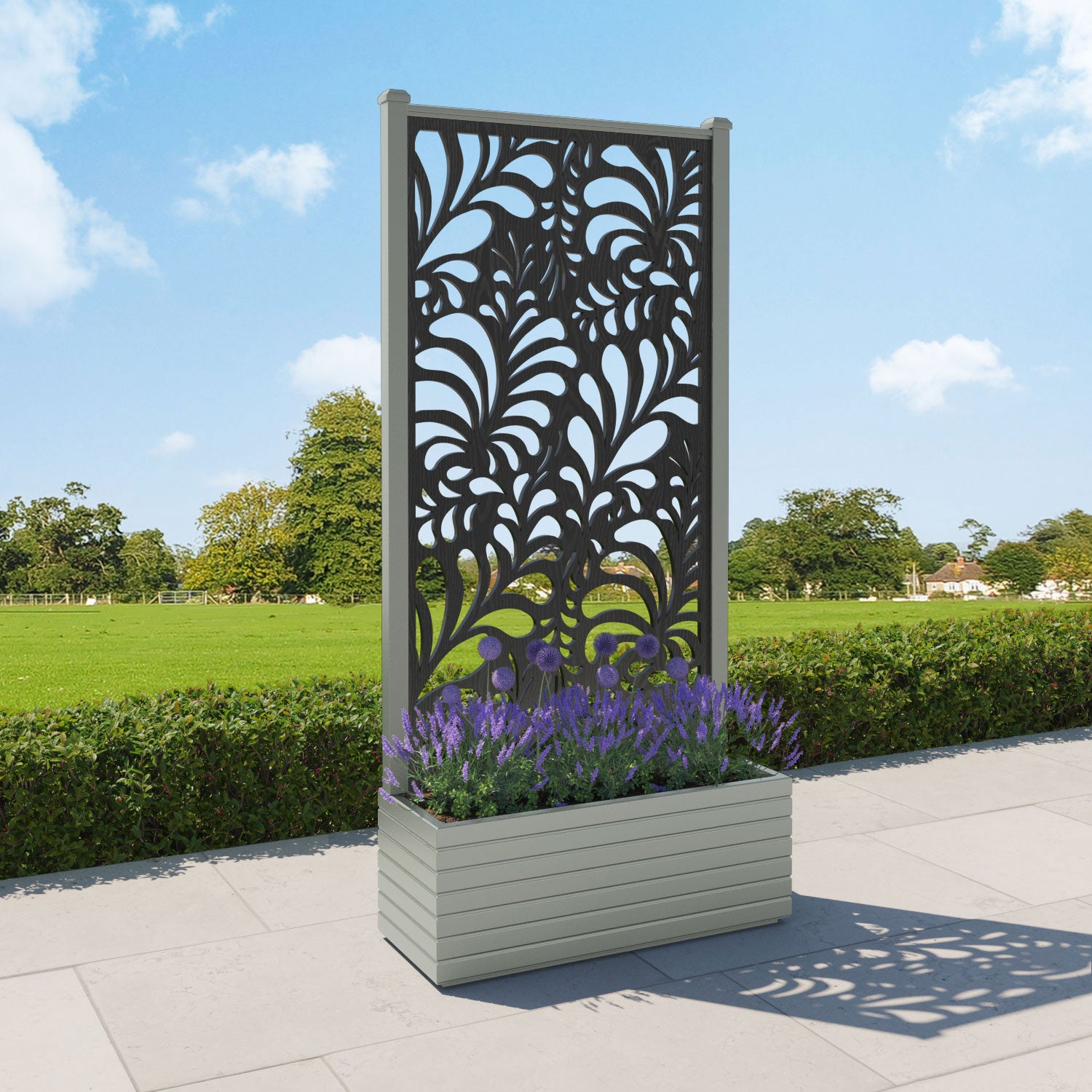 Vertu - Large Planter - Petal Screen