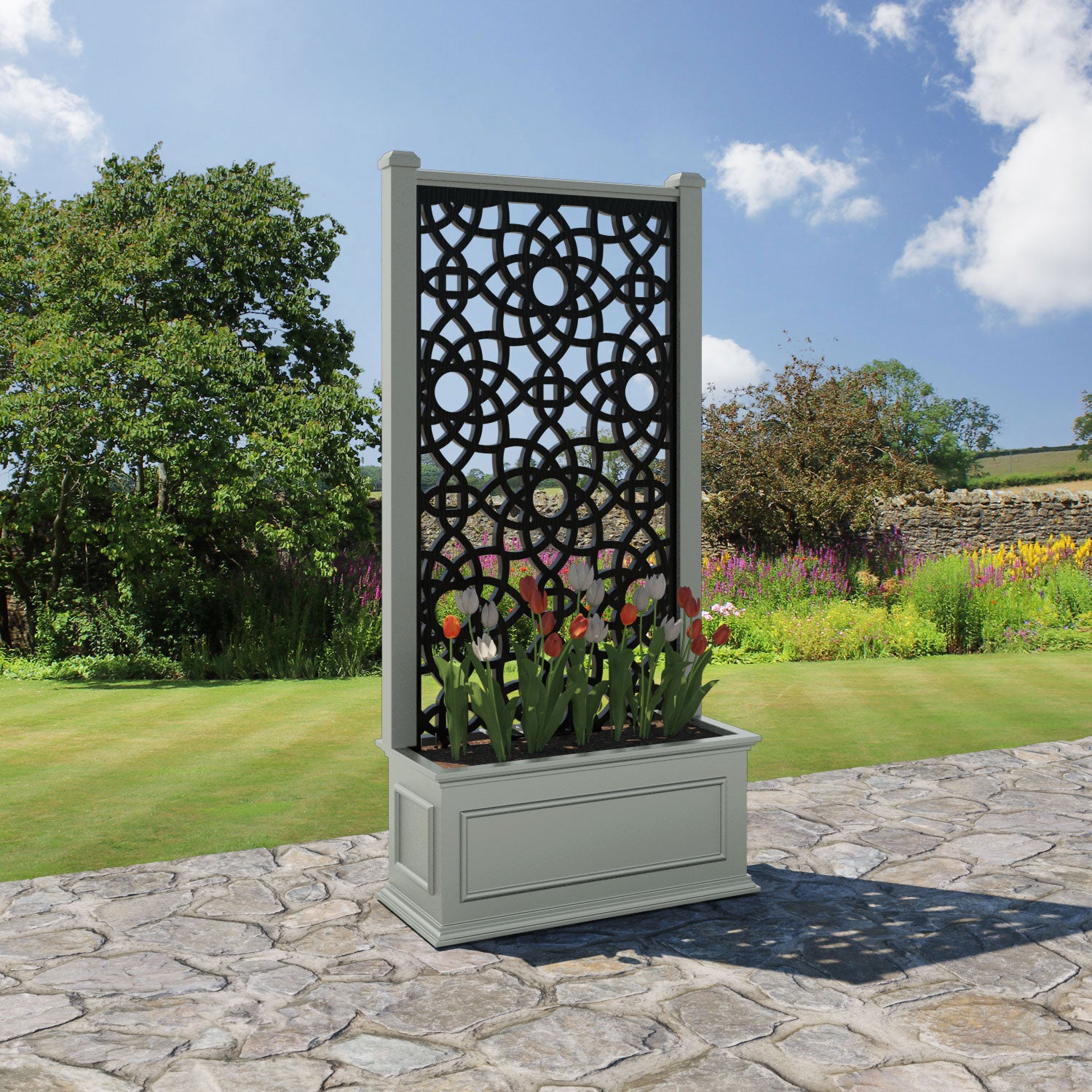 Windsor - Medium Planter - Ambar Screen