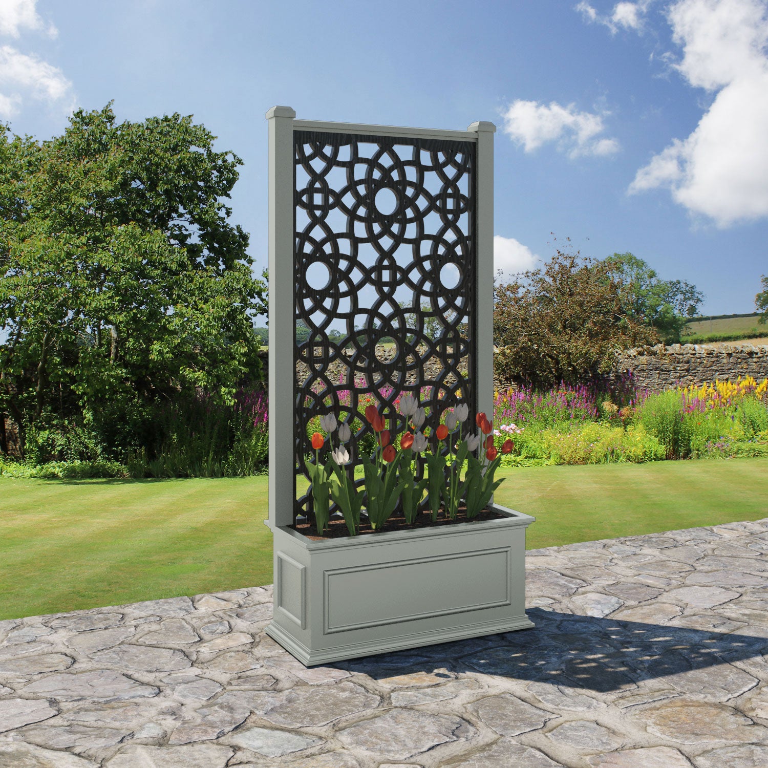 Windsor - Medium Planter - Ambar Screen
