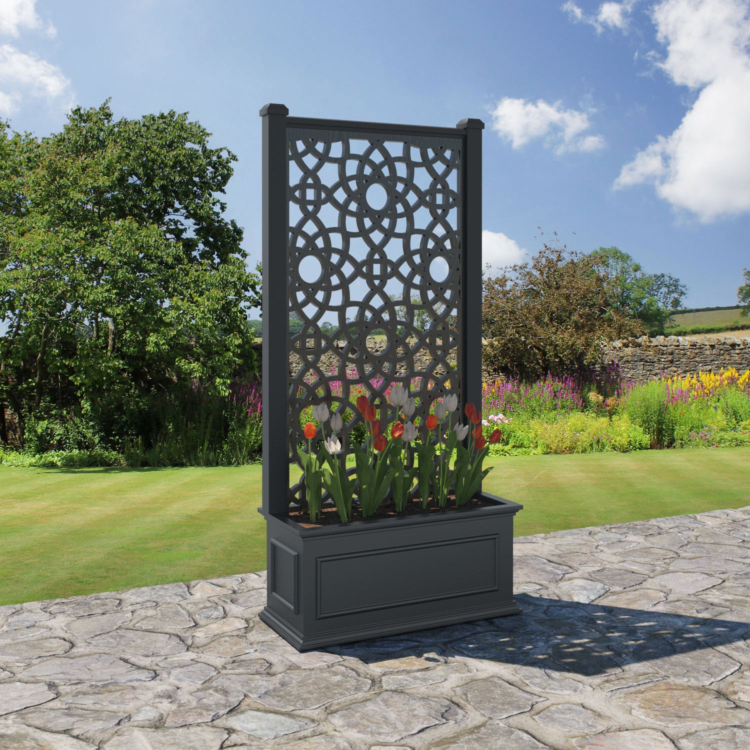 Windsor - Medium Planter - Ambar Screen