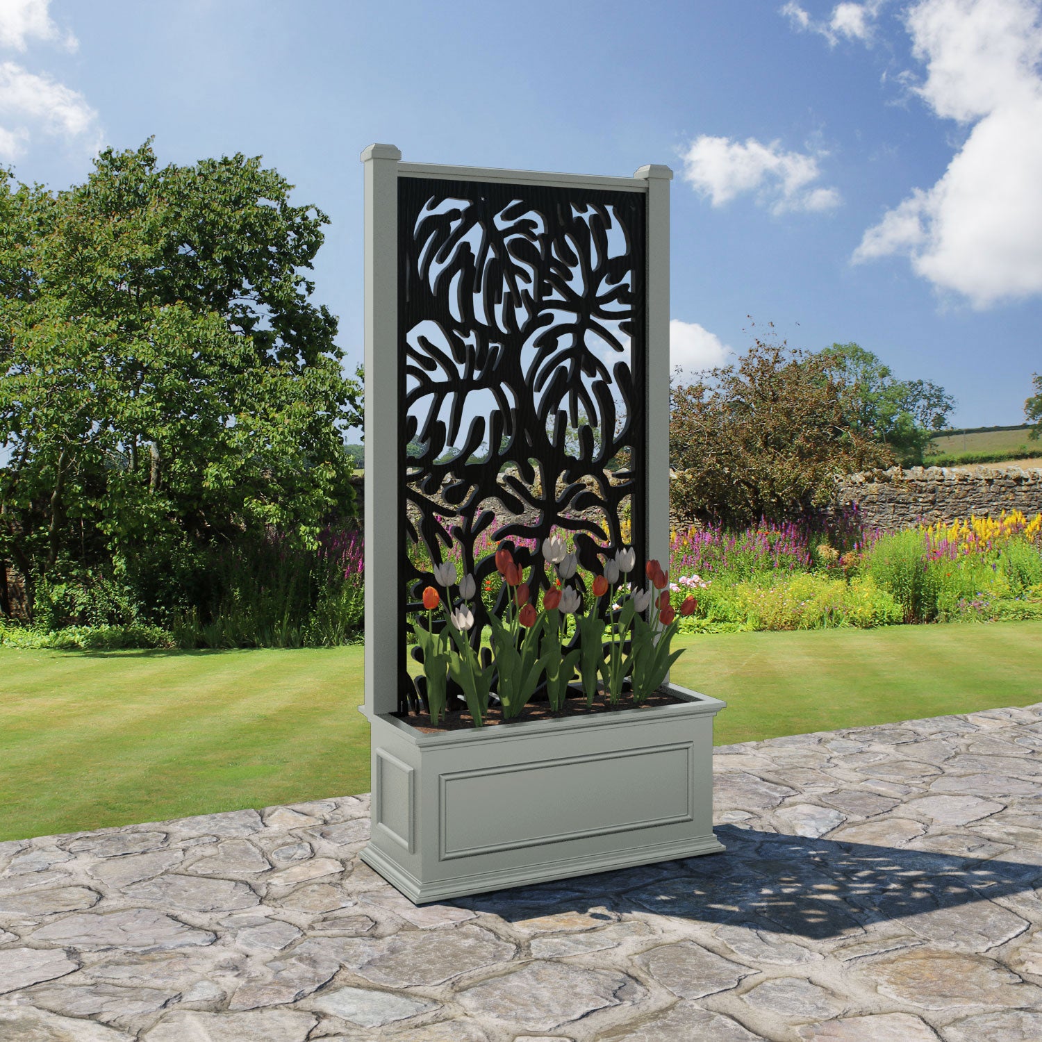 Windsor - Medium Planter - Botanic Screen