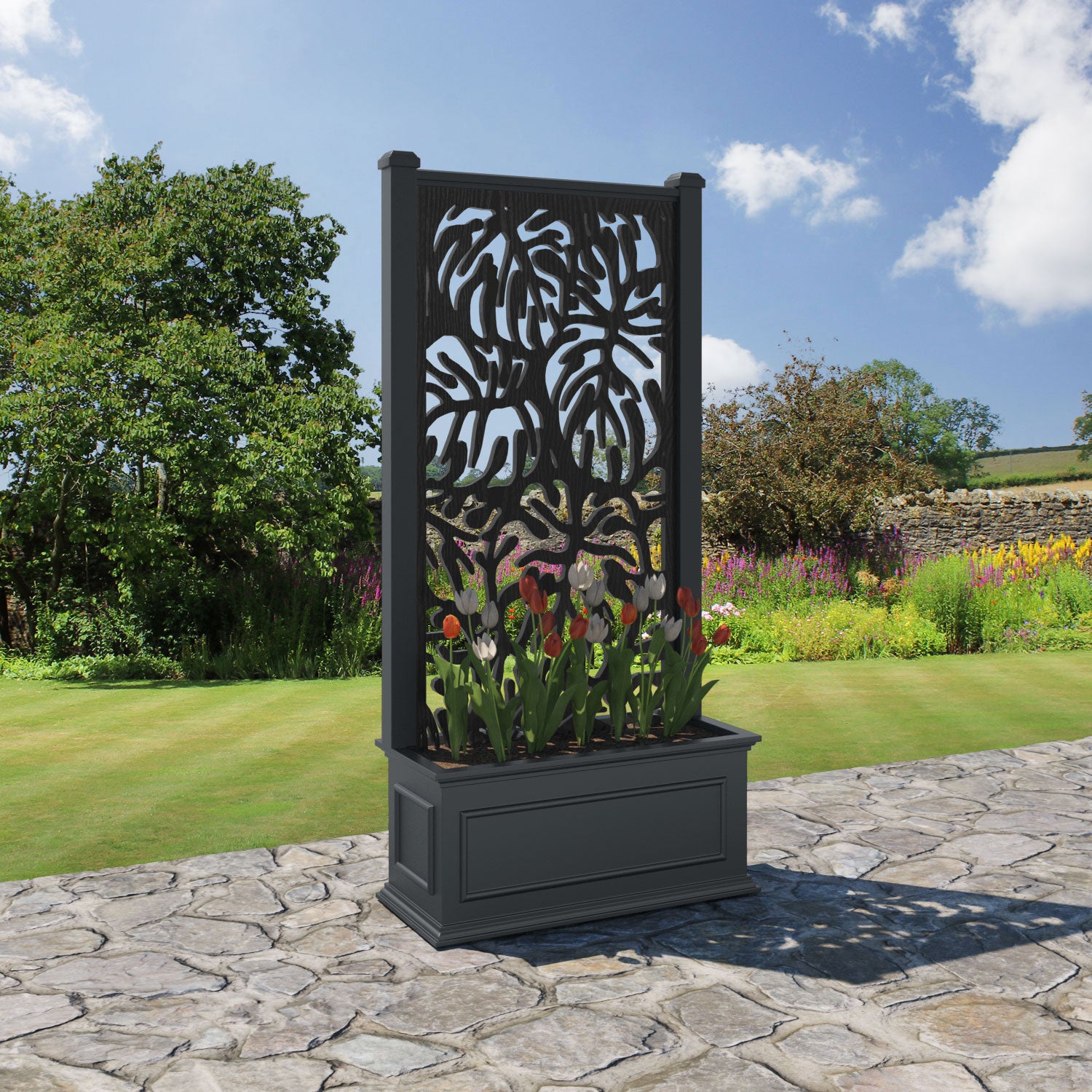 Windsor - Medium Planter - Botanic Screen
