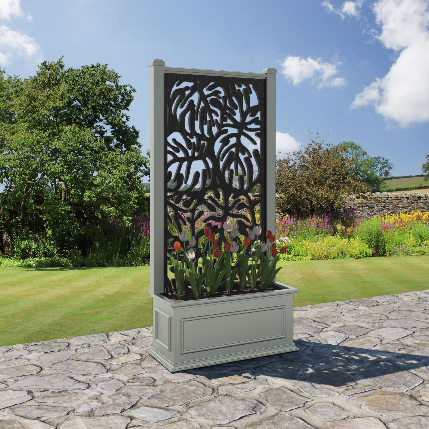 Windsor - Medium Planter - Botanic Screen