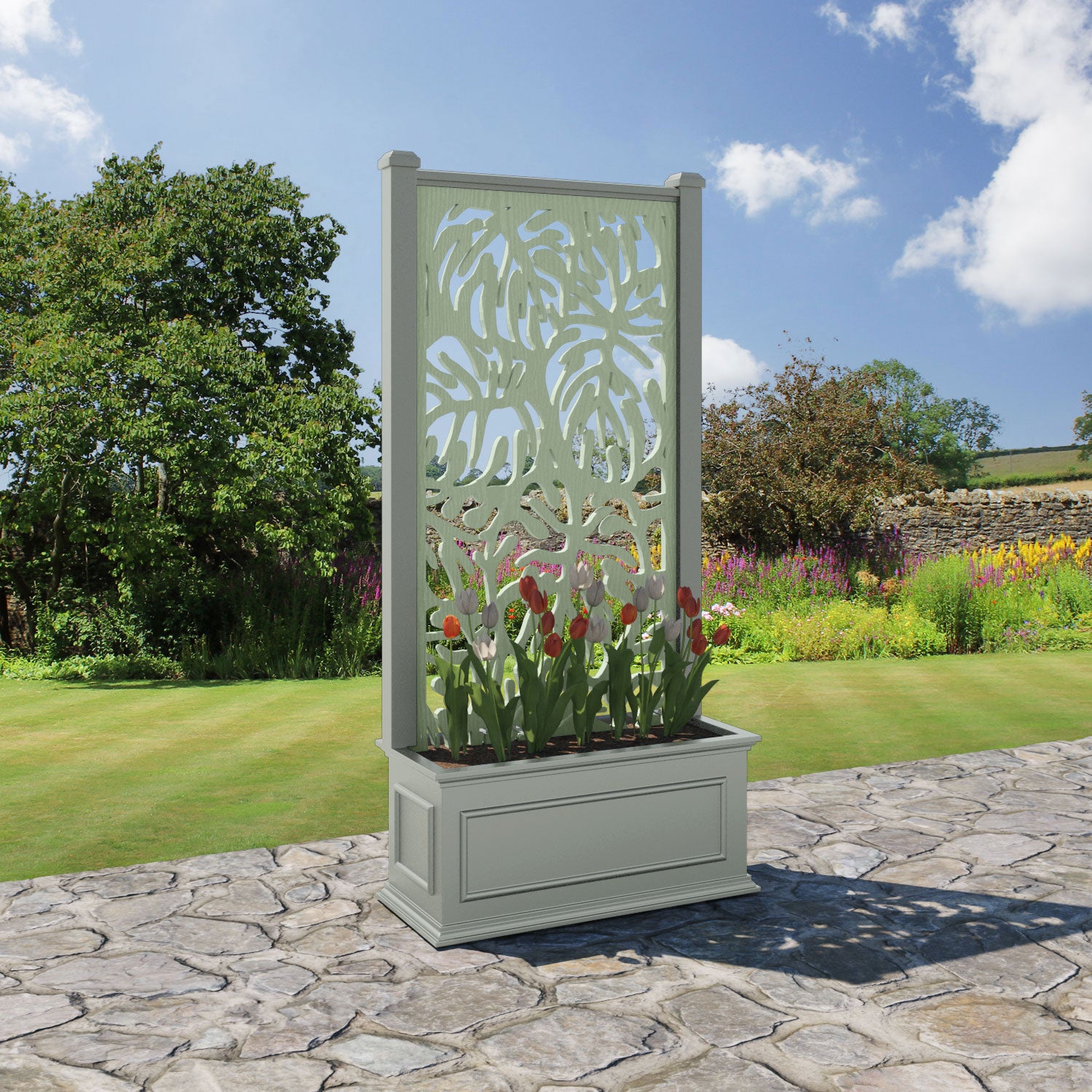 Windsor - Medium Planter - Botanic Screen