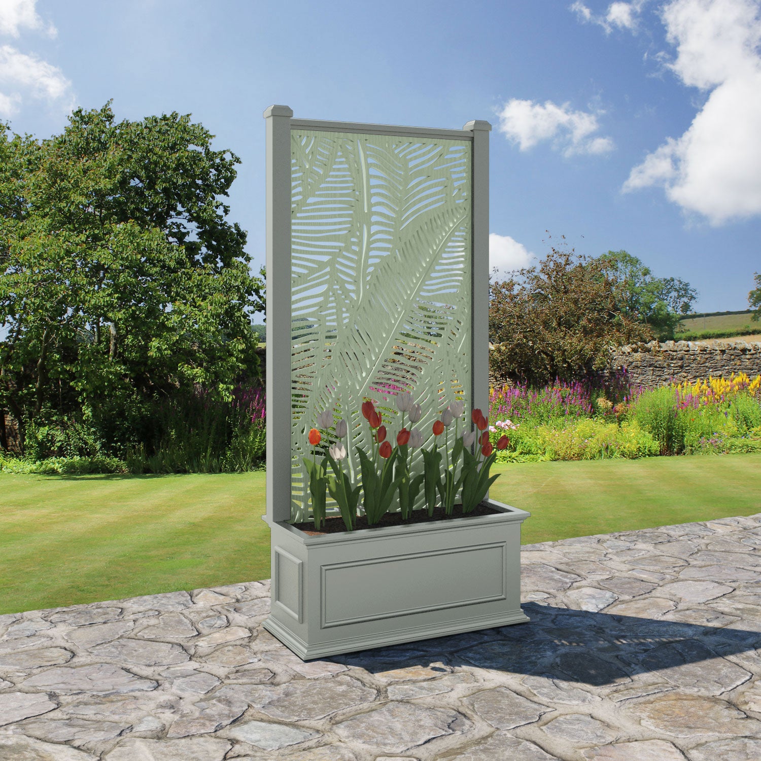 Windsor - Medium Planter - Feather Screen