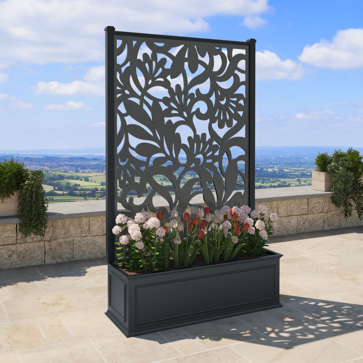 Windsor - Extra Large High Planter - Heritage Screen