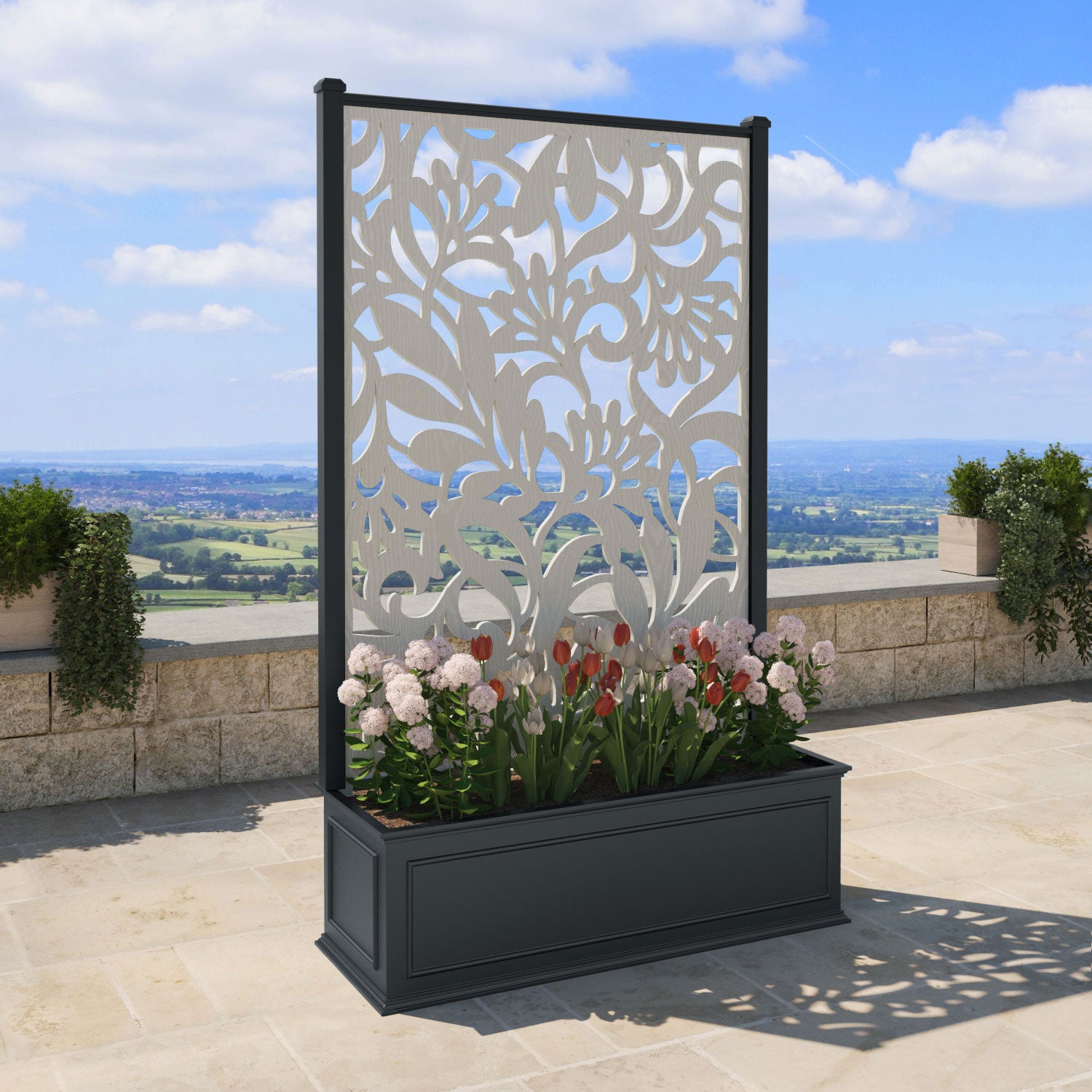 Windsor - Extra Large High Planter - Heritage Screen