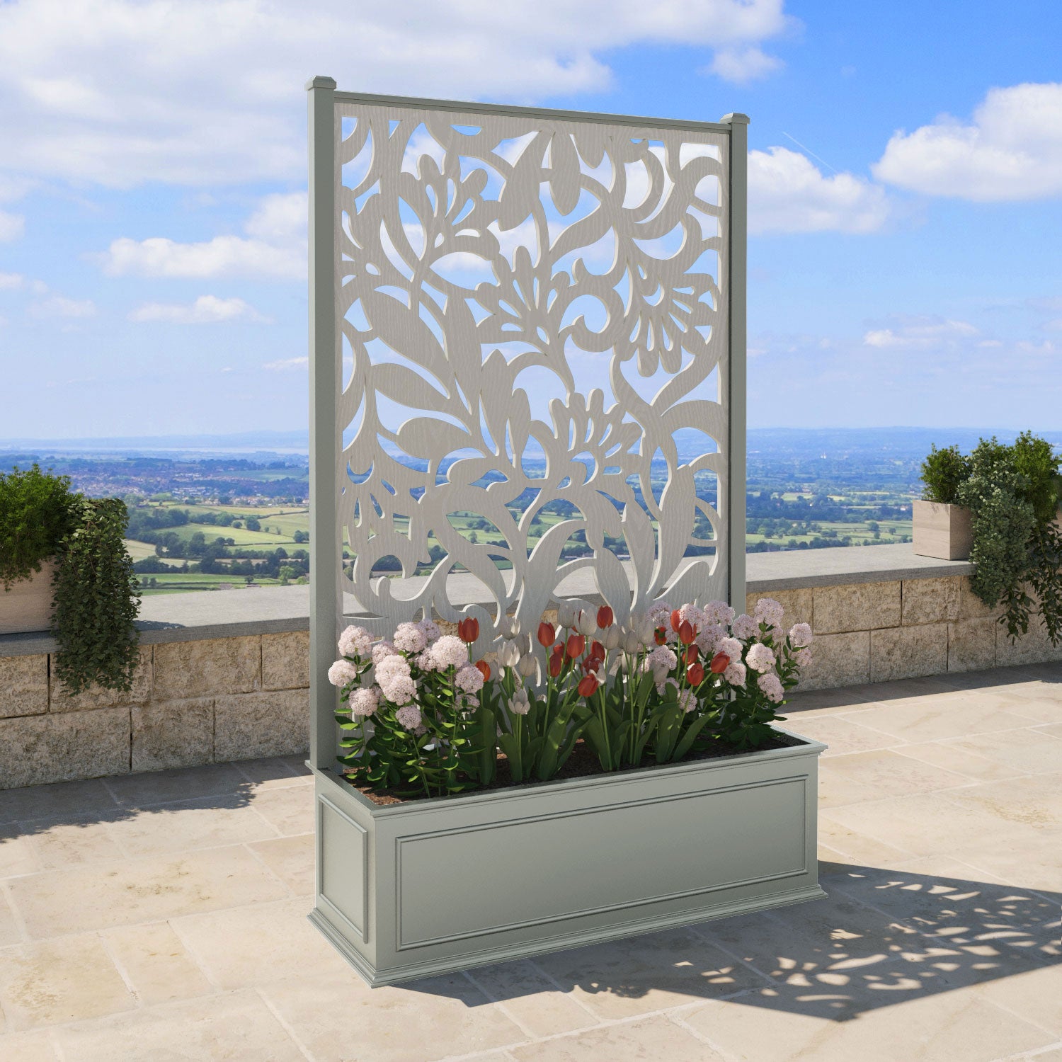 Windsor - Extra Large High Planter - Heritage Screen