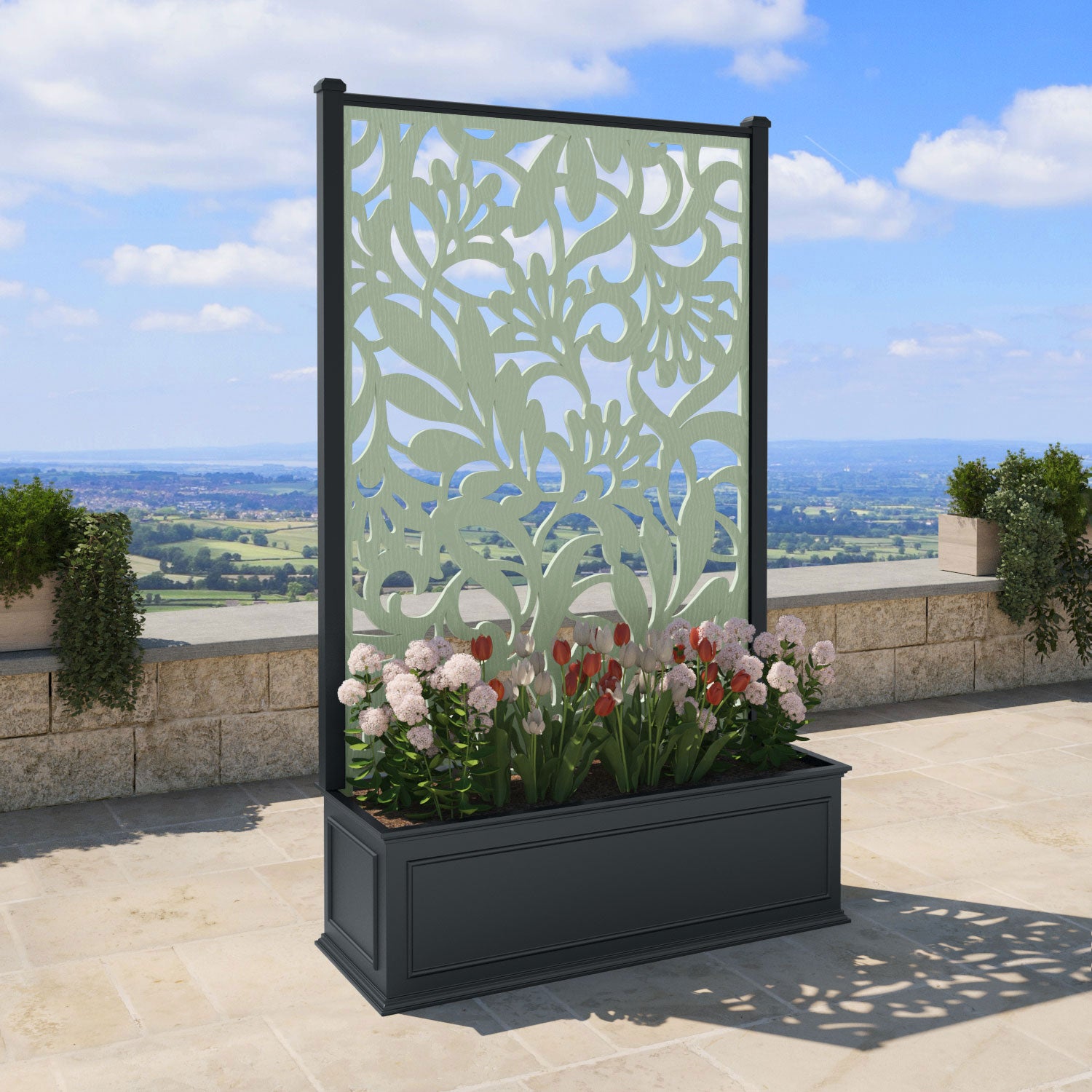 Windsor - Extra Large High Planter - Heritage Screen