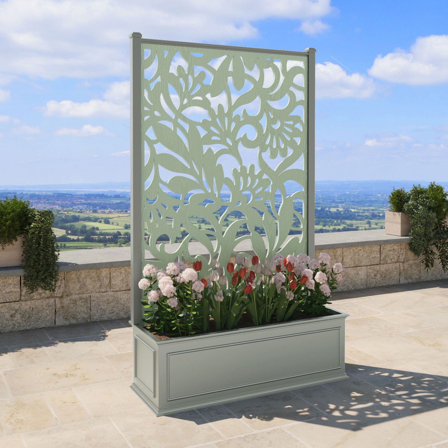 Windsor - Extra Large High Planter - Heritage Screen