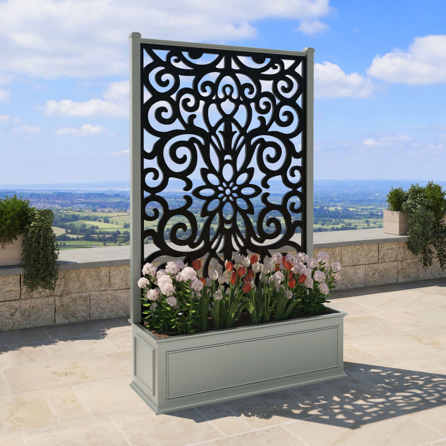 Windsor - Extra Large High Planter - Windsor Screen