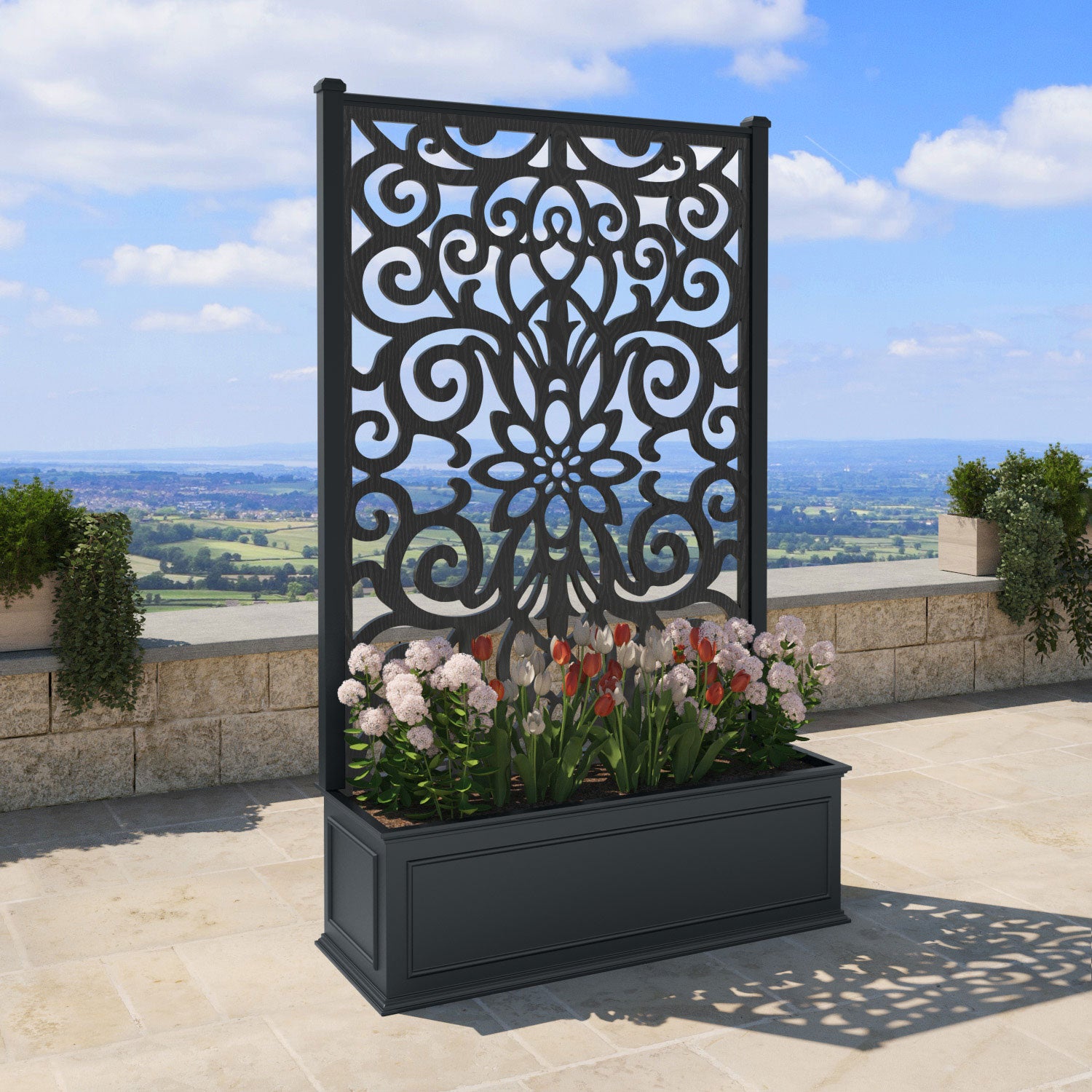 Windsor - Extra Large High Planter - Windsor Screen