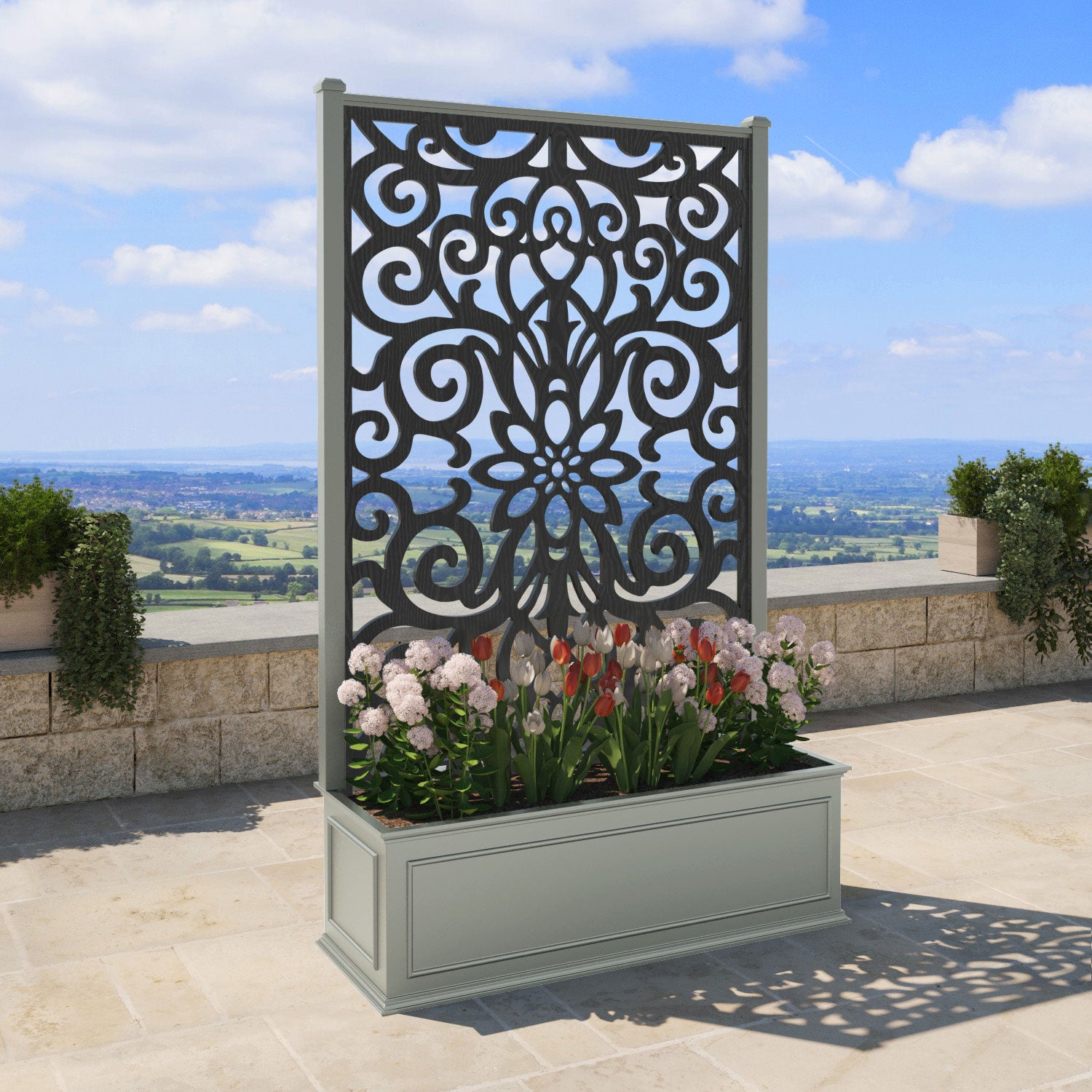 Windsor - Extra Large High Planter - Windsor Screen