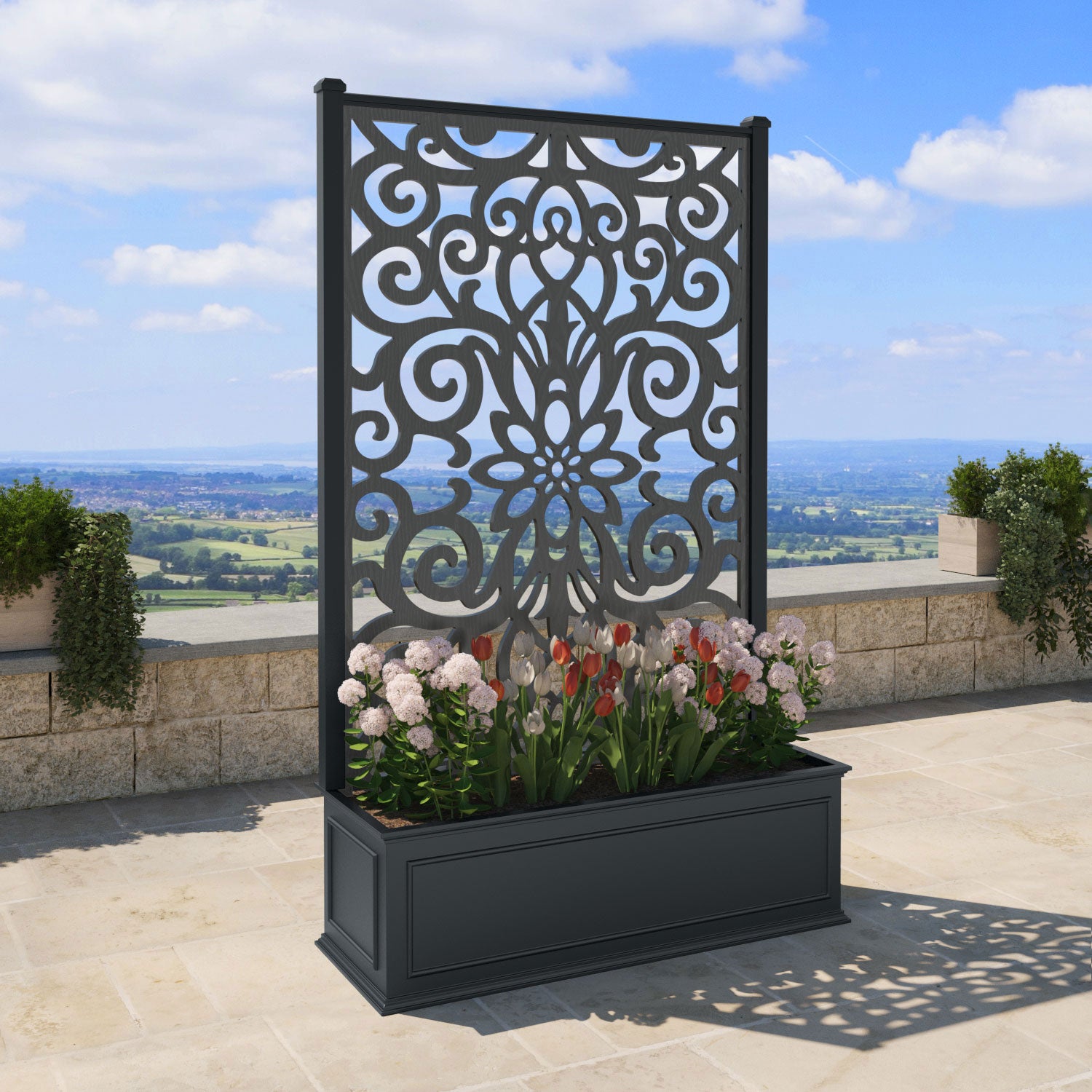 Windsor - Extra Large High Planter - Windsor Screen