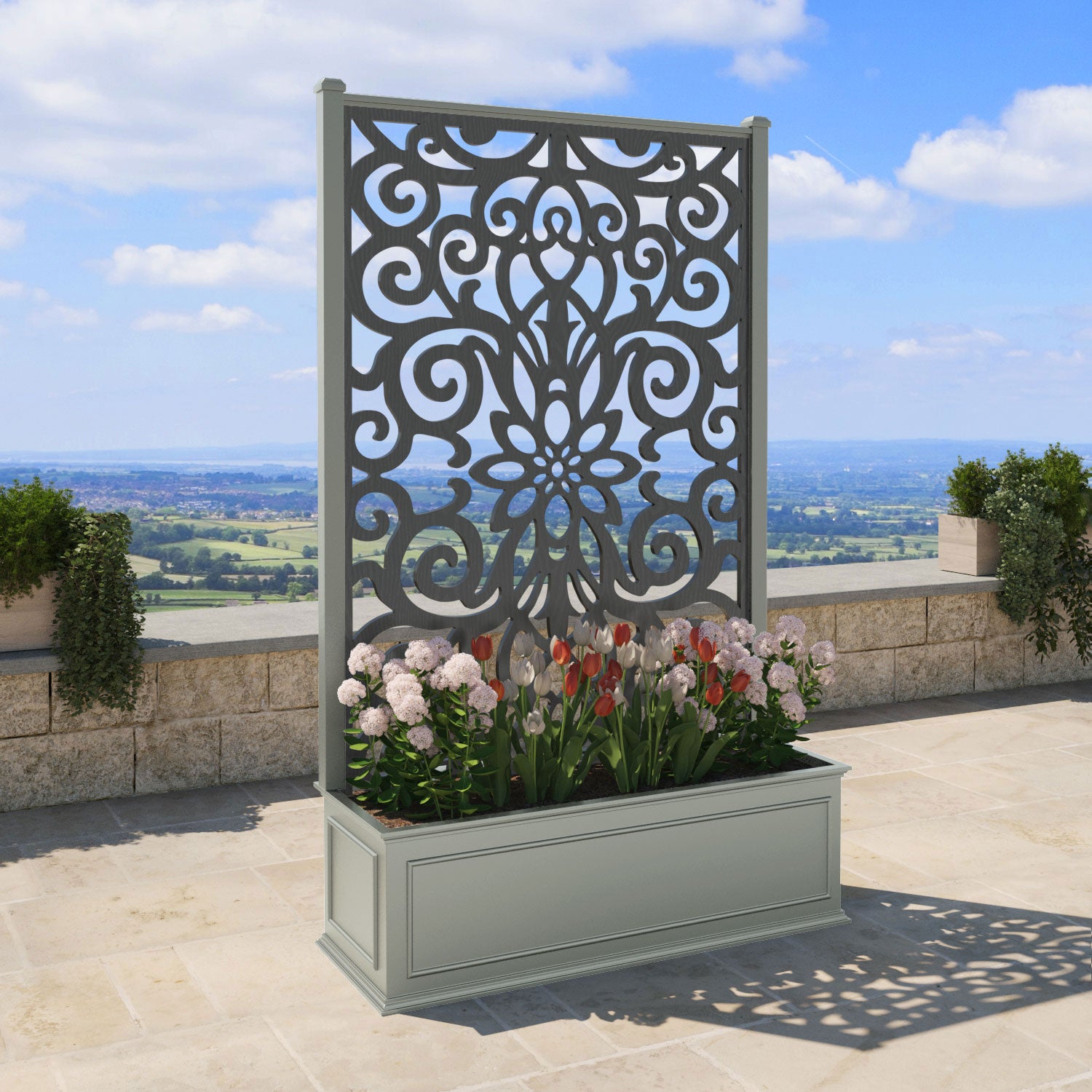 Windsor - Extra Large High Planter - Windsor Screen