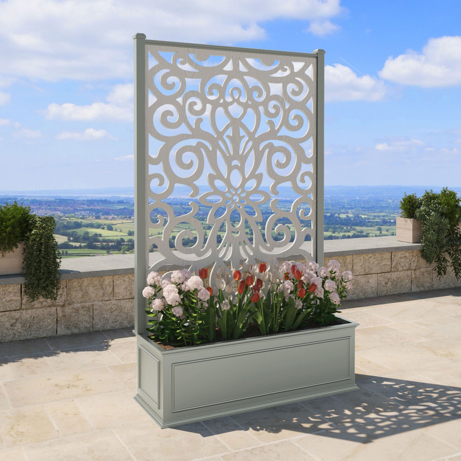 Windsor - Extra Large High Planter - Windsor Screen