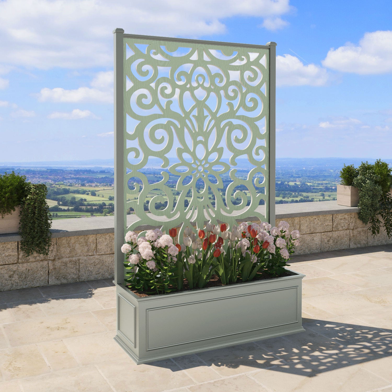Windsor - Extra Large High Planter - Windsor Screen