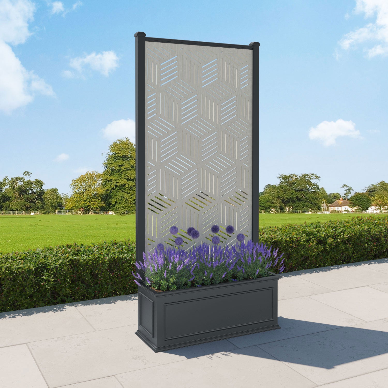 Windsor - Large Planter - Cubed Screen