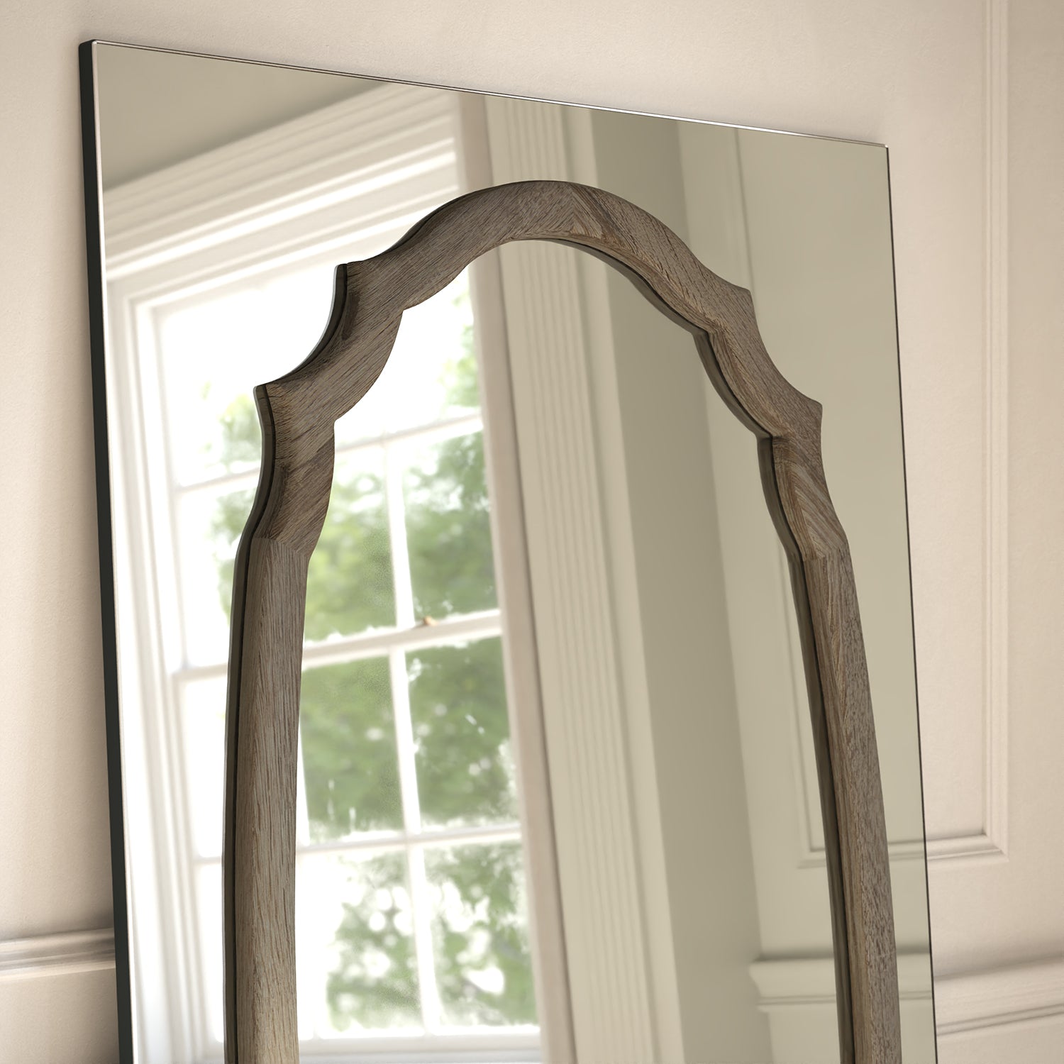 Porto Frame Within Rectangular Full-Length Leaner Mirror
