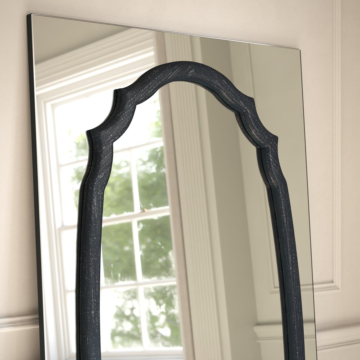 Porto Frame Within Rectangular Full-Length Leaner Mirror