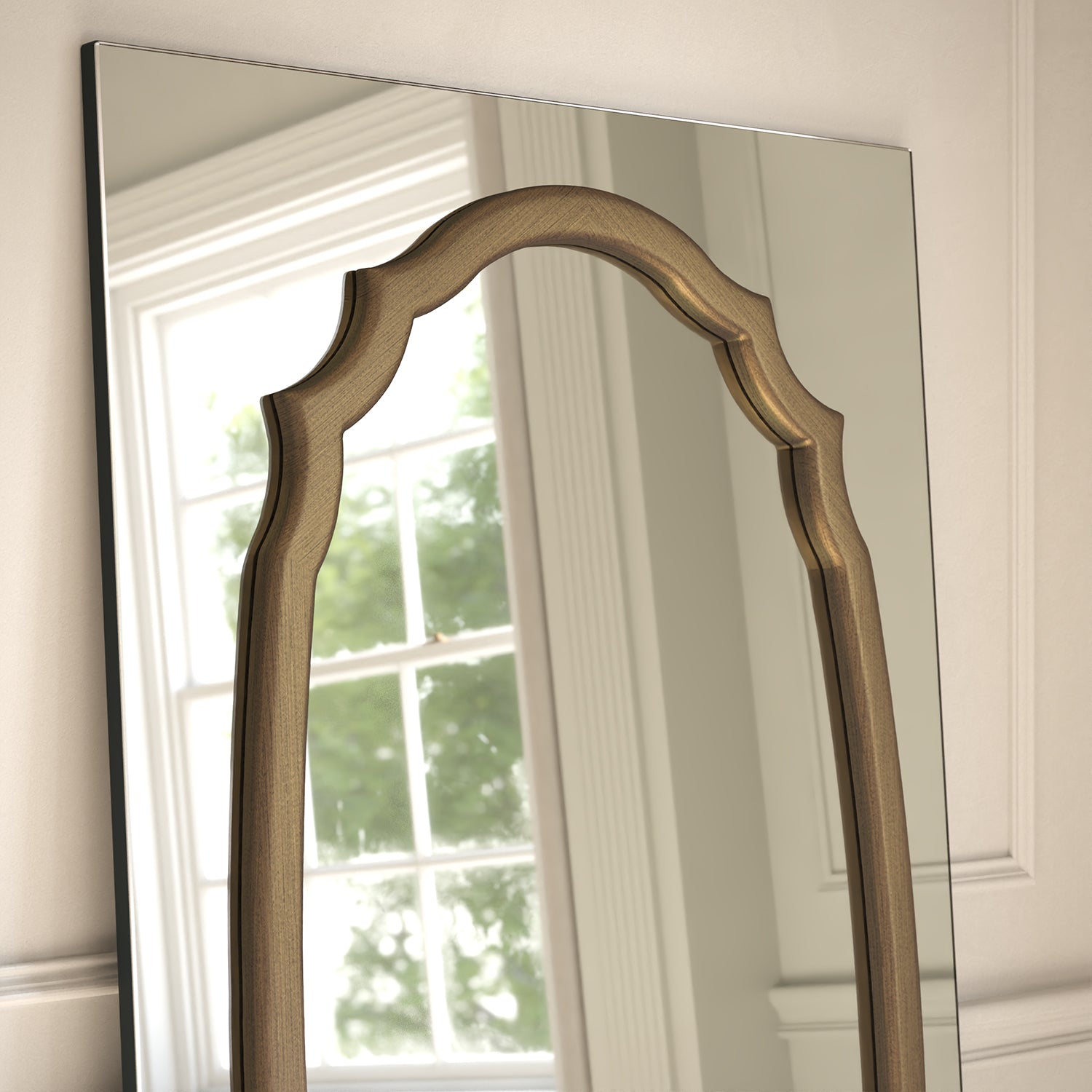 Porto Frame Within Rectangular Full-Length Leaner Mirror