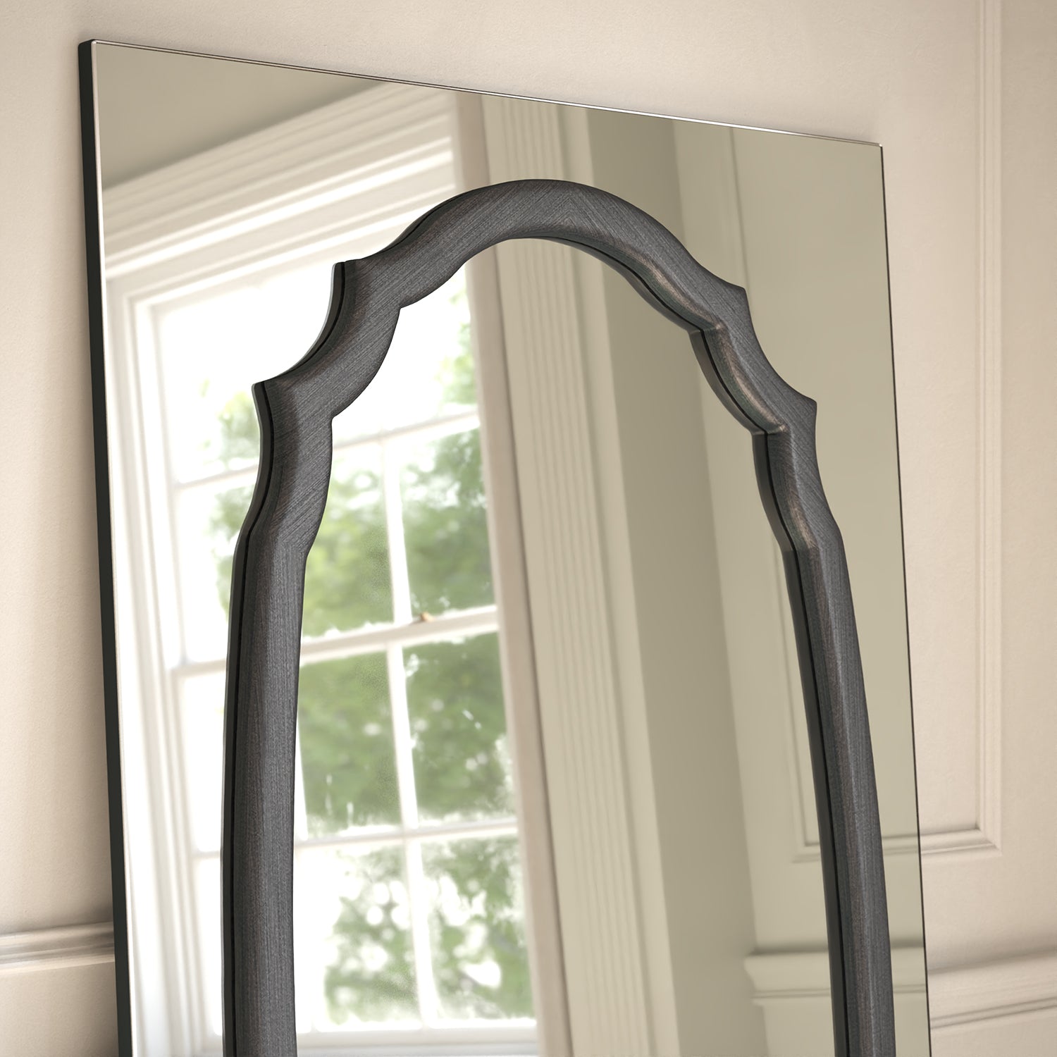 Porto Frame Within Rectangular Full-Length Leaner Mirror
