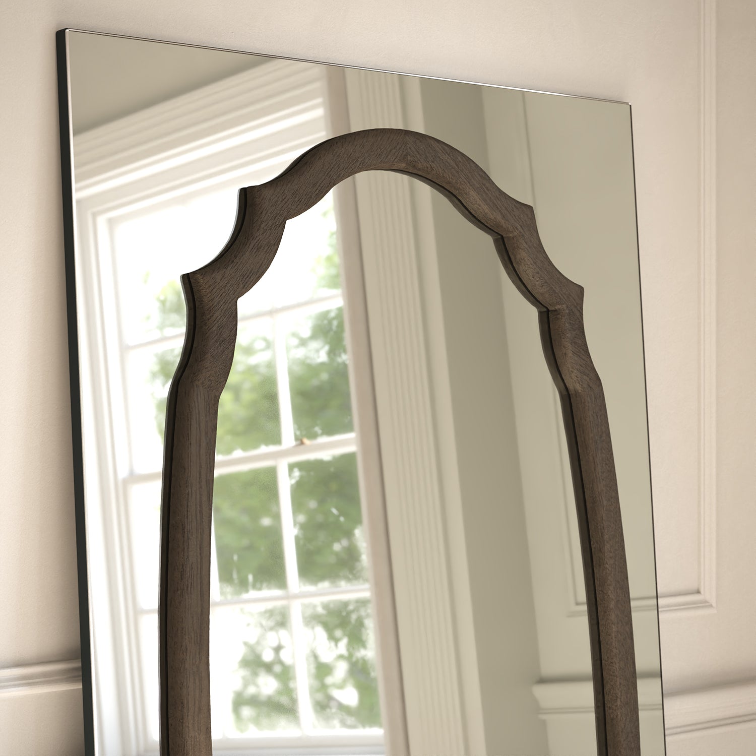 Porto Frame Within Rectangular Full-Length Leaner Mirror