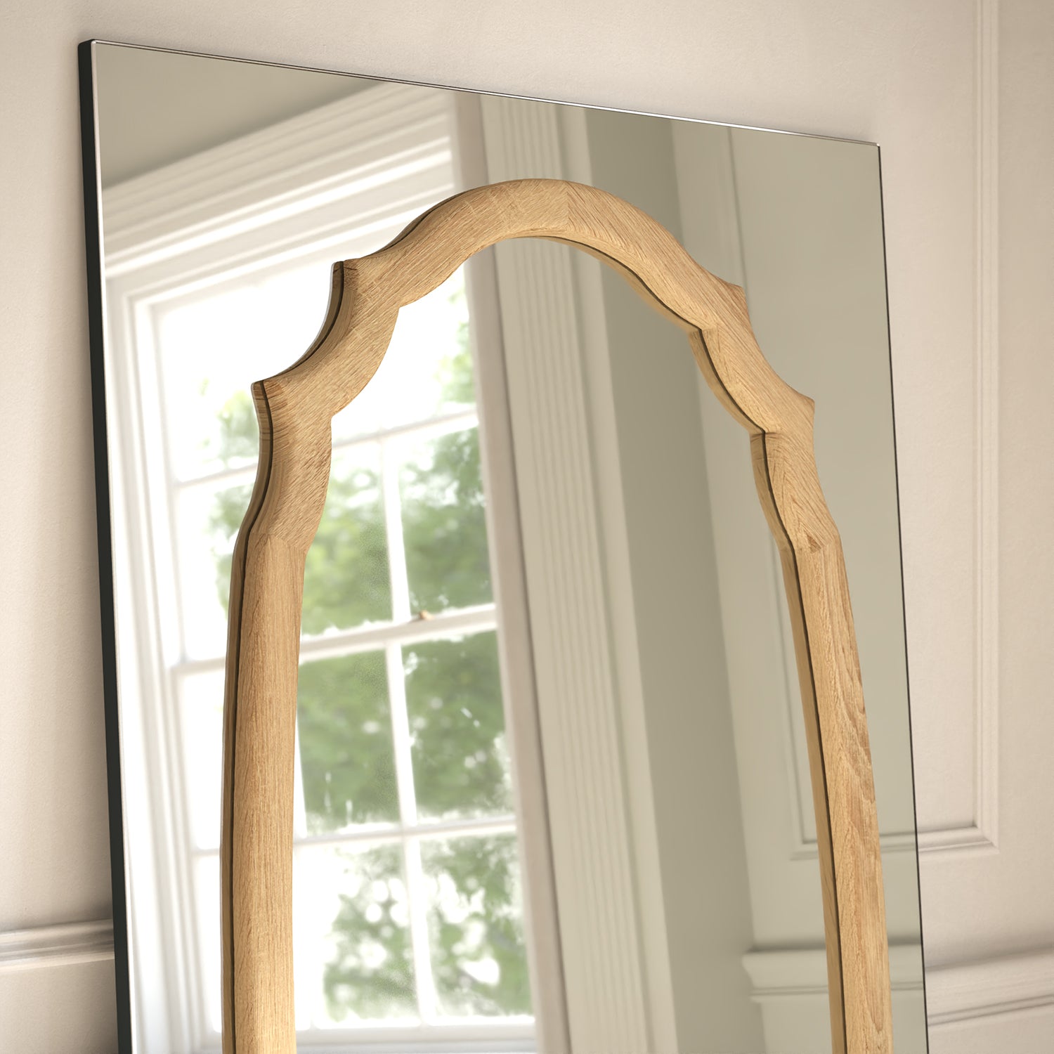 Porto Frame Within Rectangular Full-Length Leaner Mirror