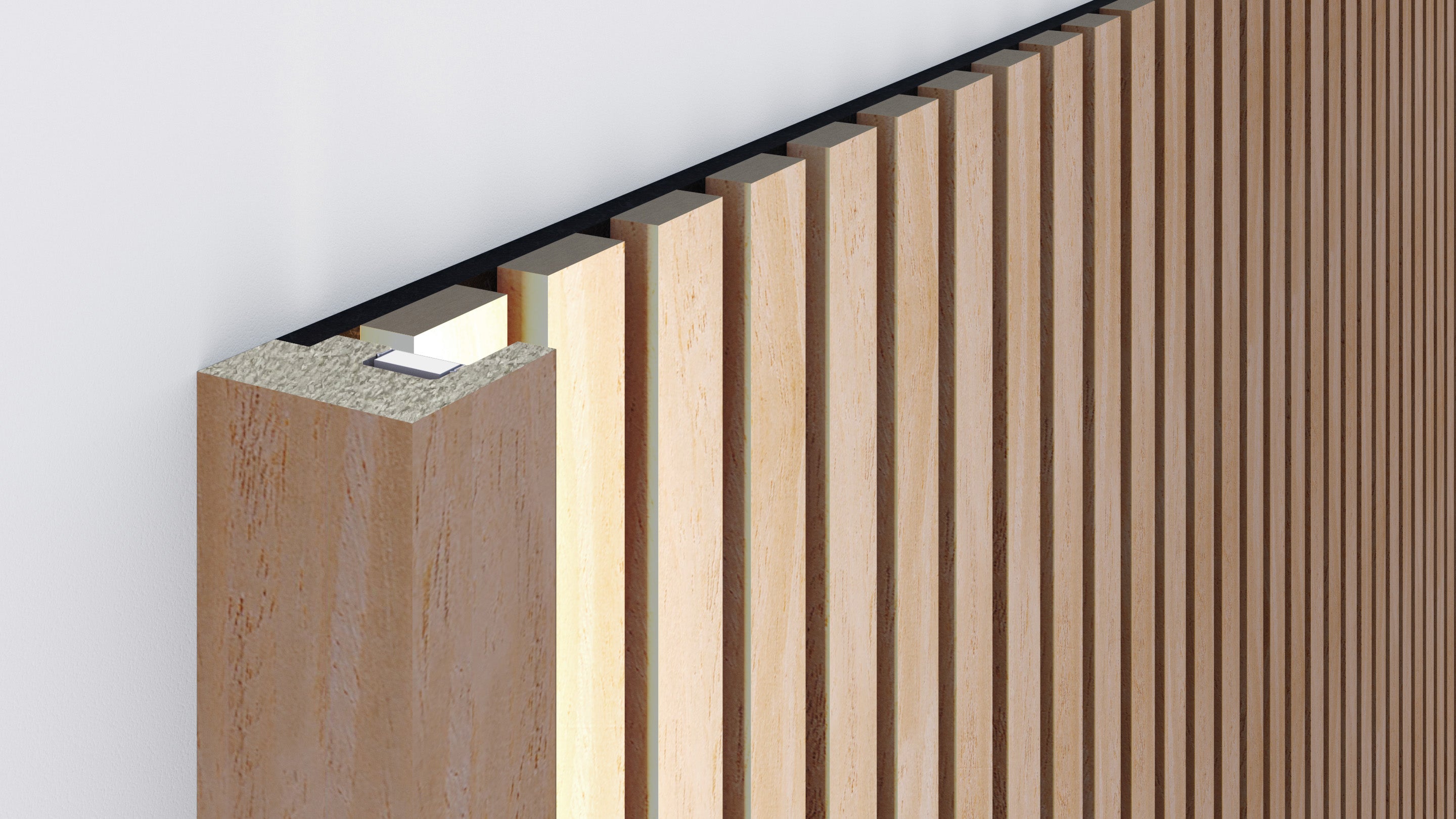 InsuSlat™ - Pair of Side Trim Battens - Raw Walnut