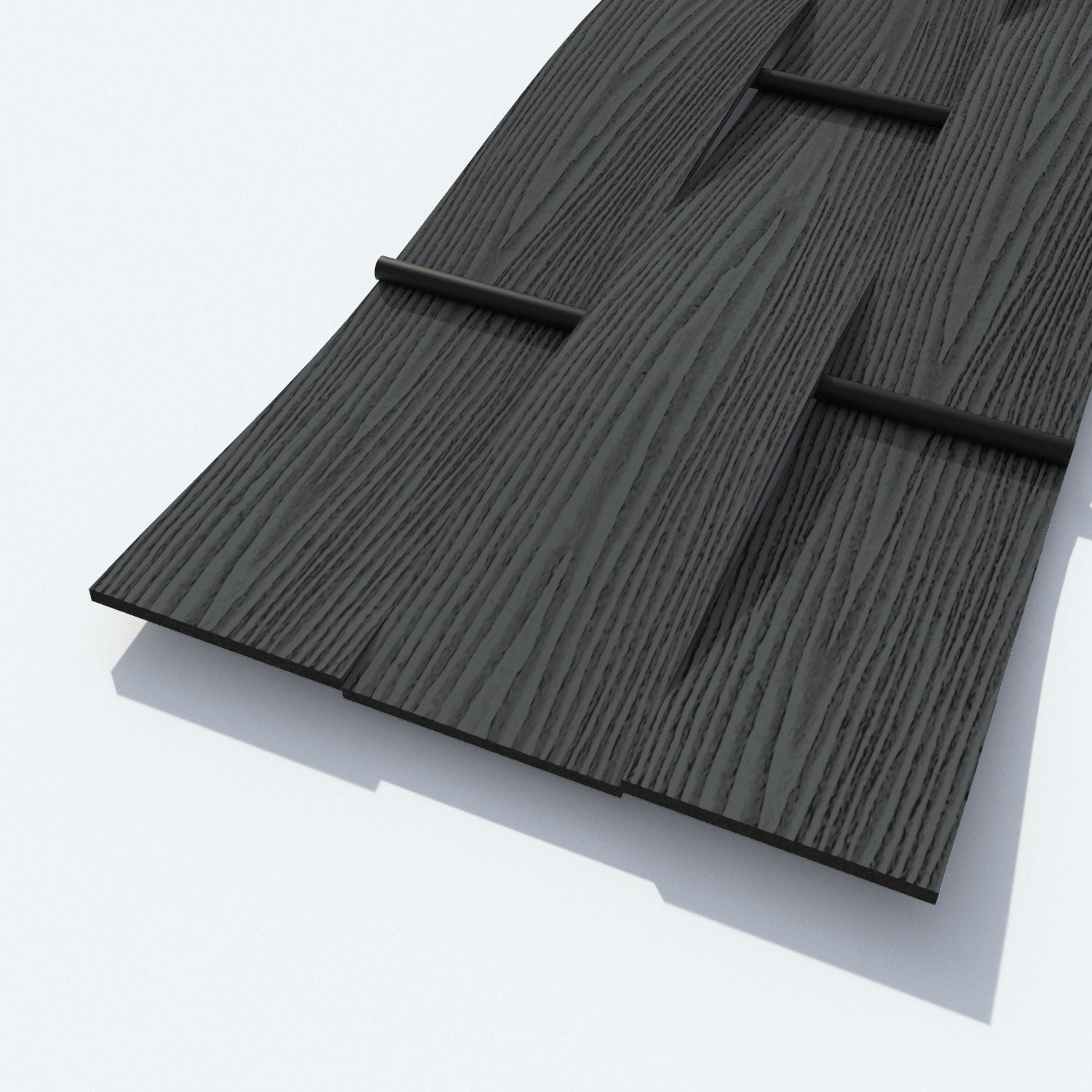 Ripple Habitat Fence Panel - Dark Grey - for existing concrete posts