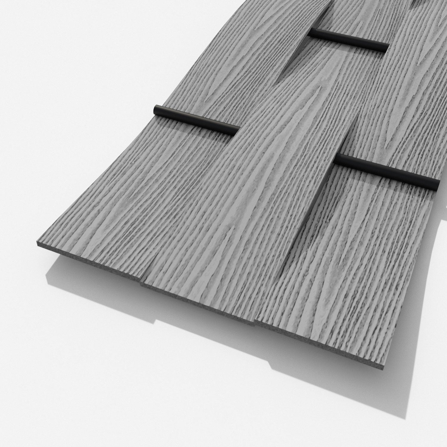 Ripple (Grained Finish)  - Shades of Grey Fence Slat Sample Pack