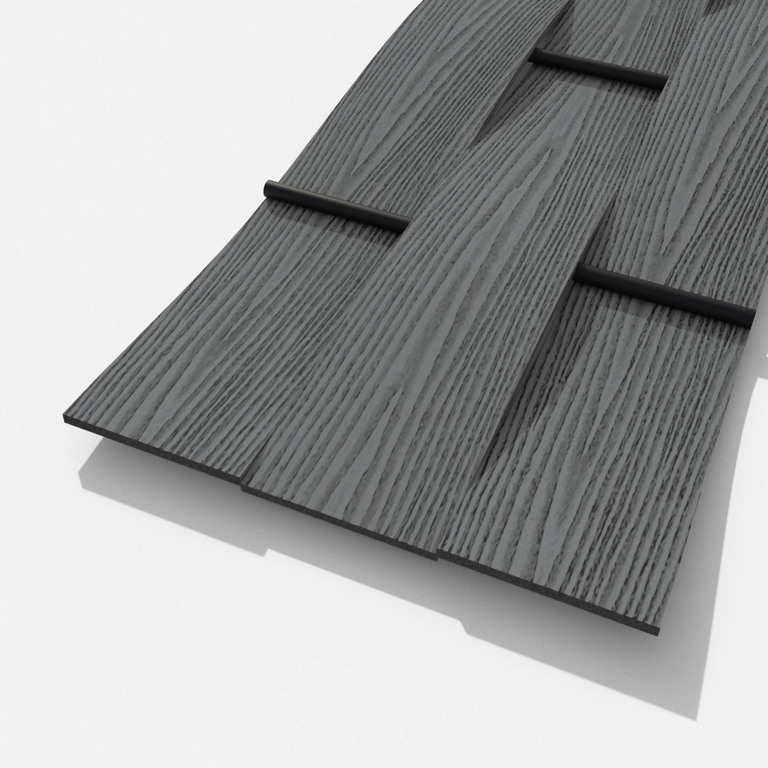 Ripple (Grained Finish)  - Shades of Grey Fence Slat Sample Pack