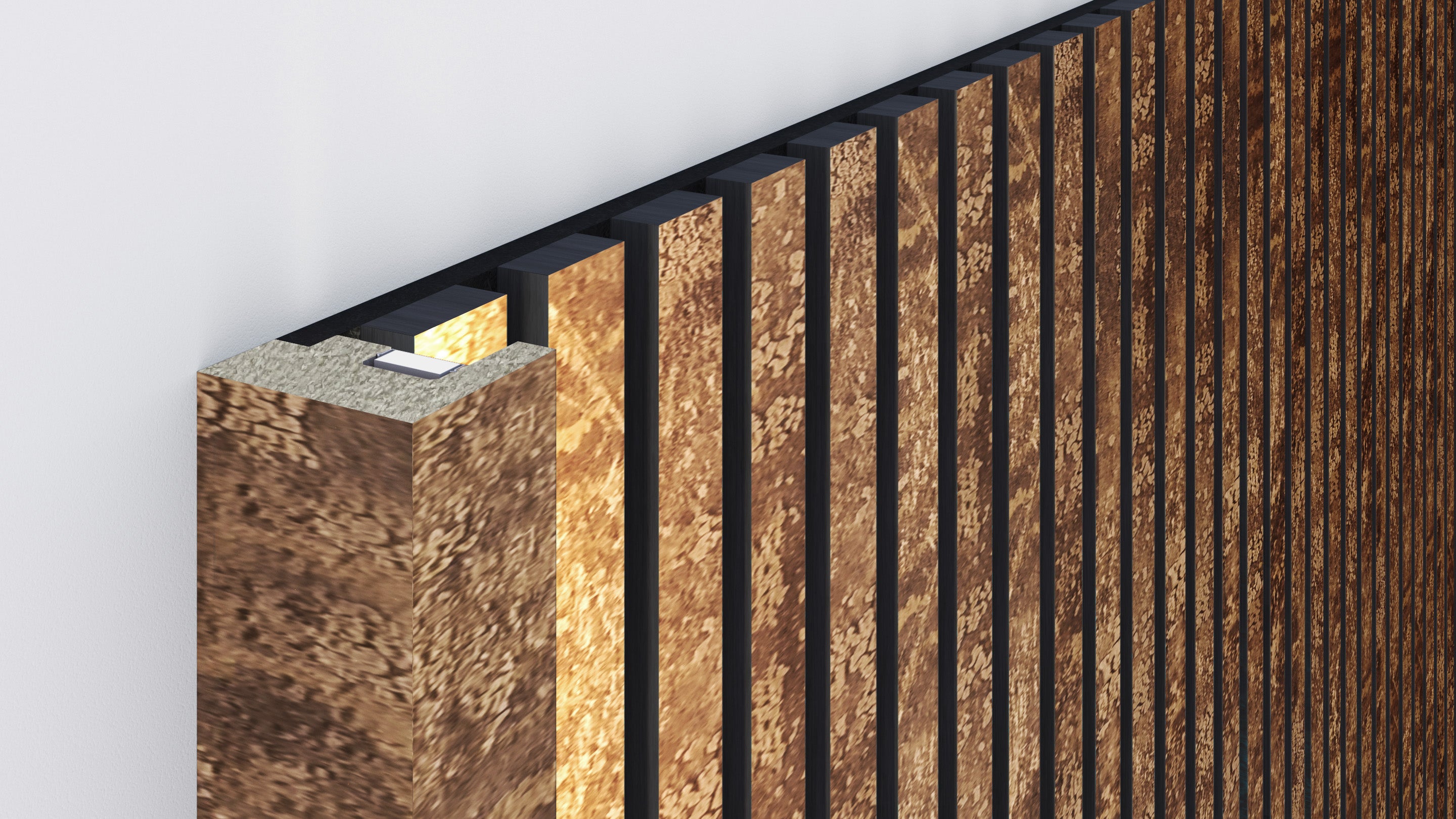 InsuSlat™ - Pair of Side Trim Battens - Antique Rust