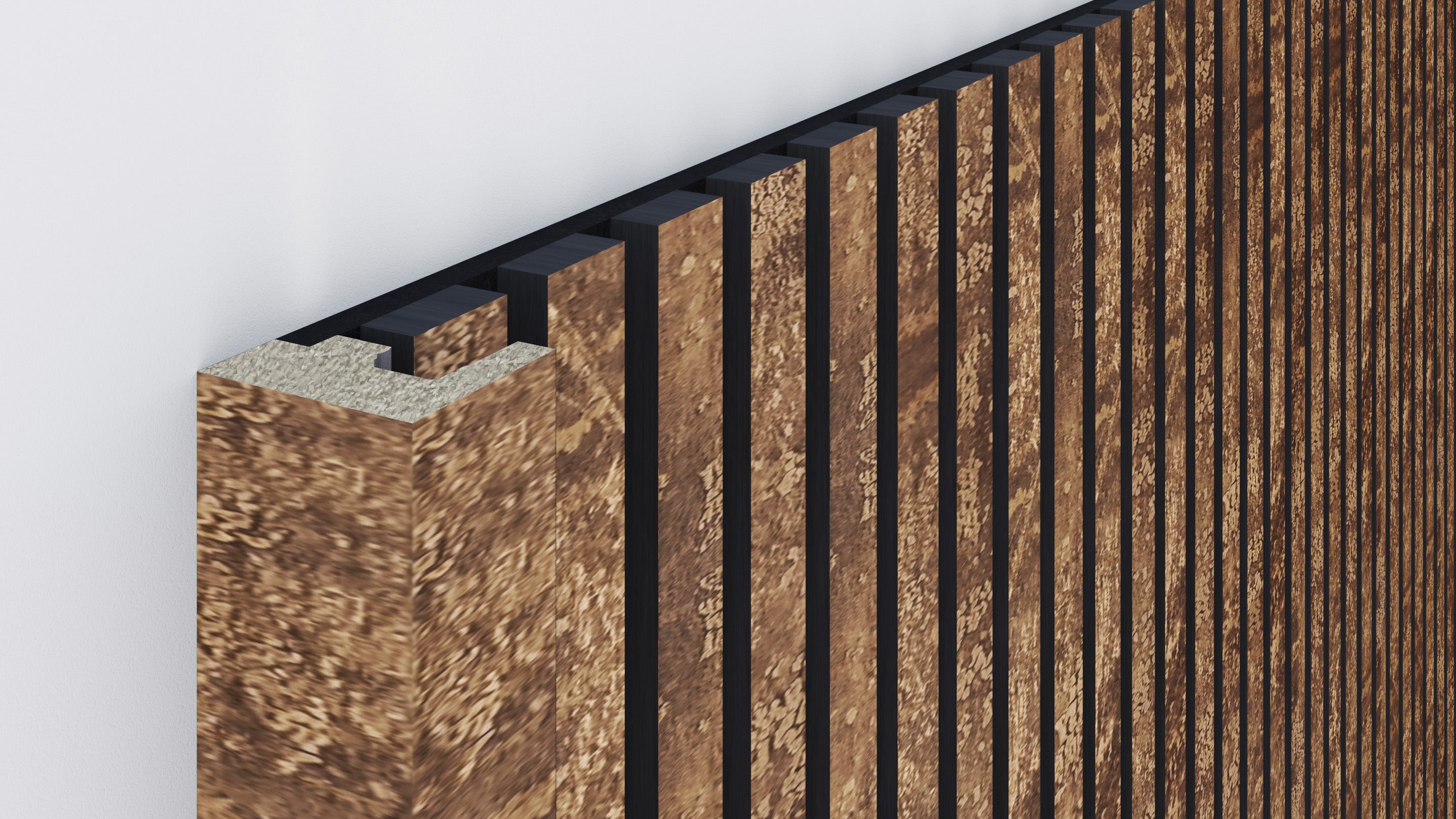 InsuSlat™ - Pair of Side Trim Battens - Antique Rust