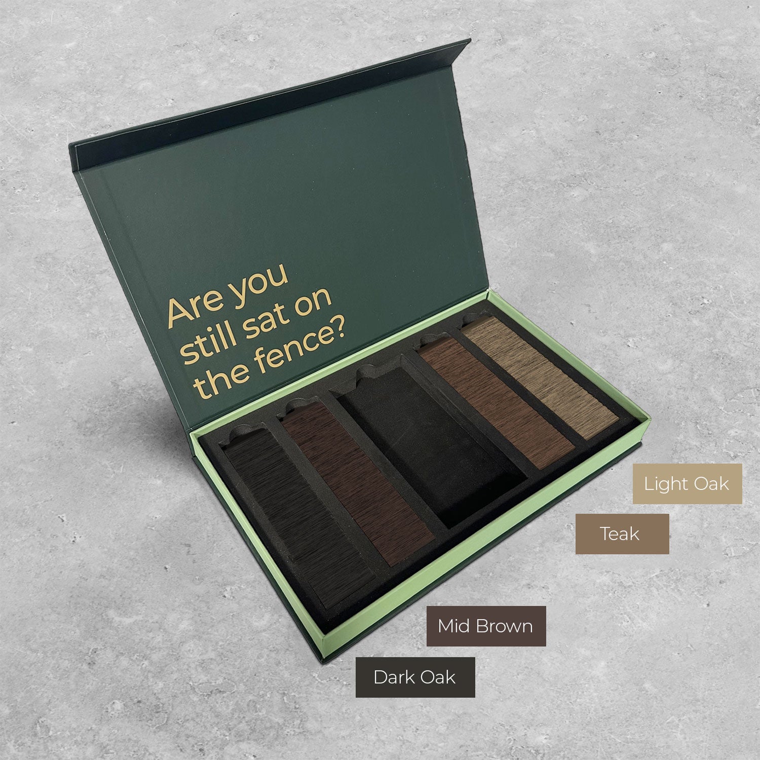 Fusion (Brushed Finish) - Shades of Brown Fence Slat Sample Pack