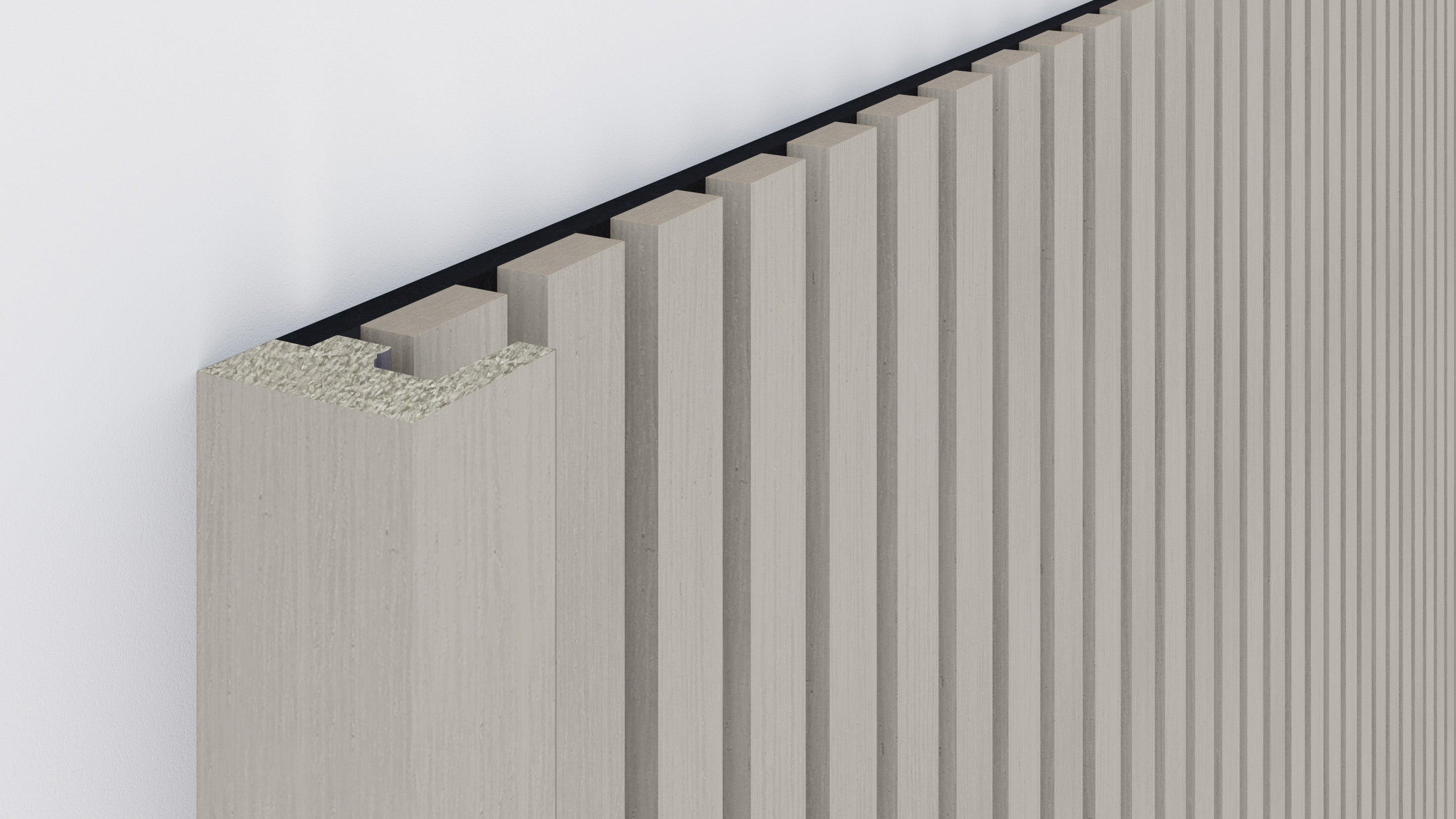 InsuSlat™ - Pair of Side Trim Battens - Silver Birch