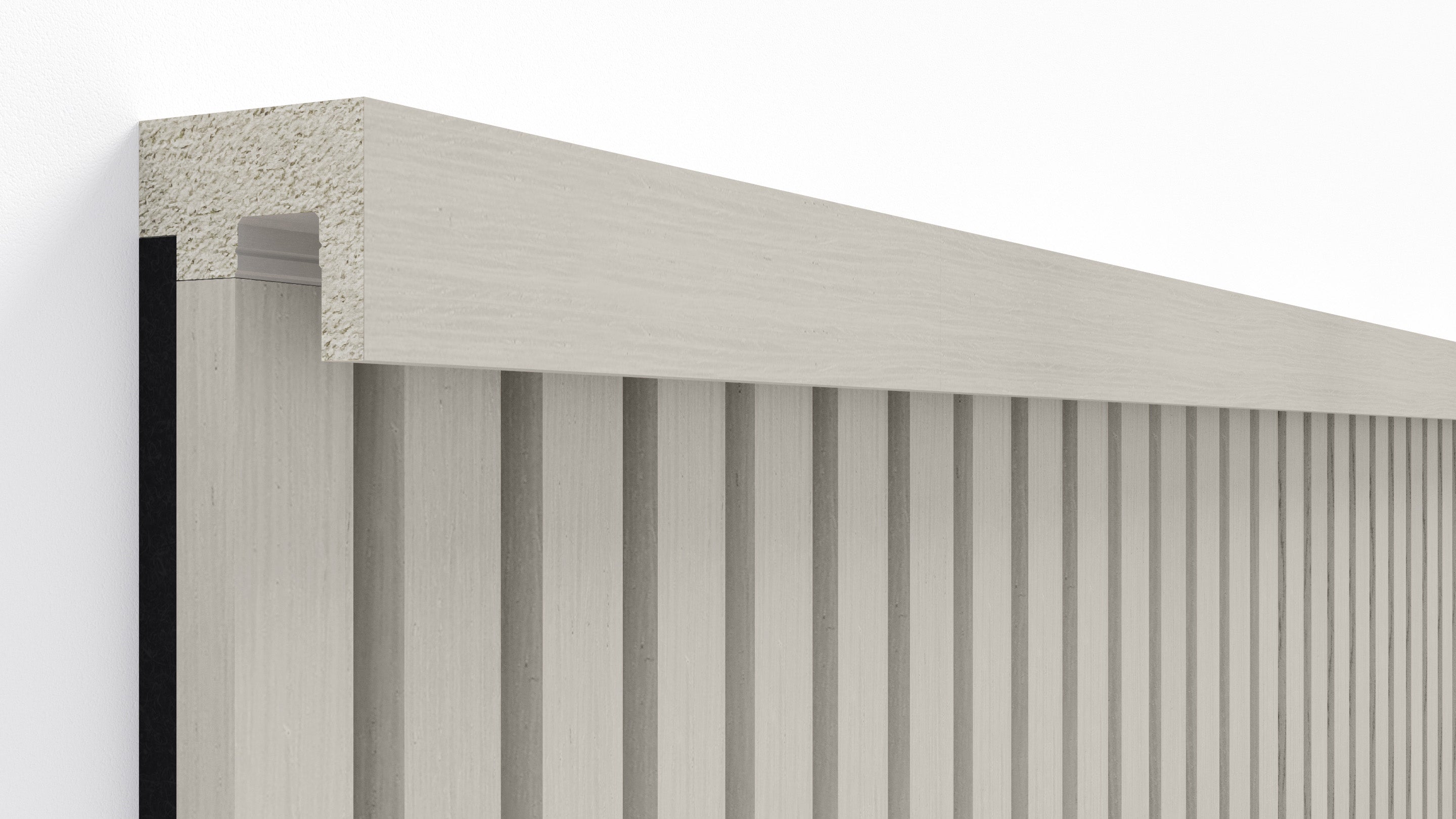 InsuSlat™ - Top Trim Batten - Silver Birch