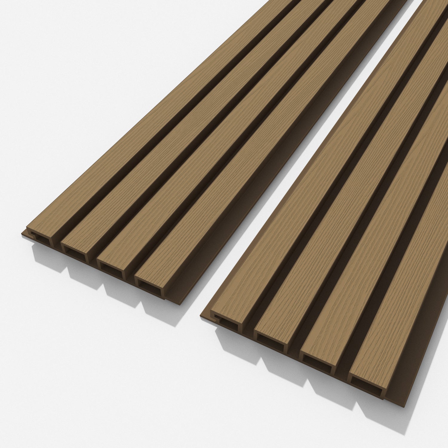 Slat Wall - Composite - Grained Finish - Shades of Brown Sample Pack
