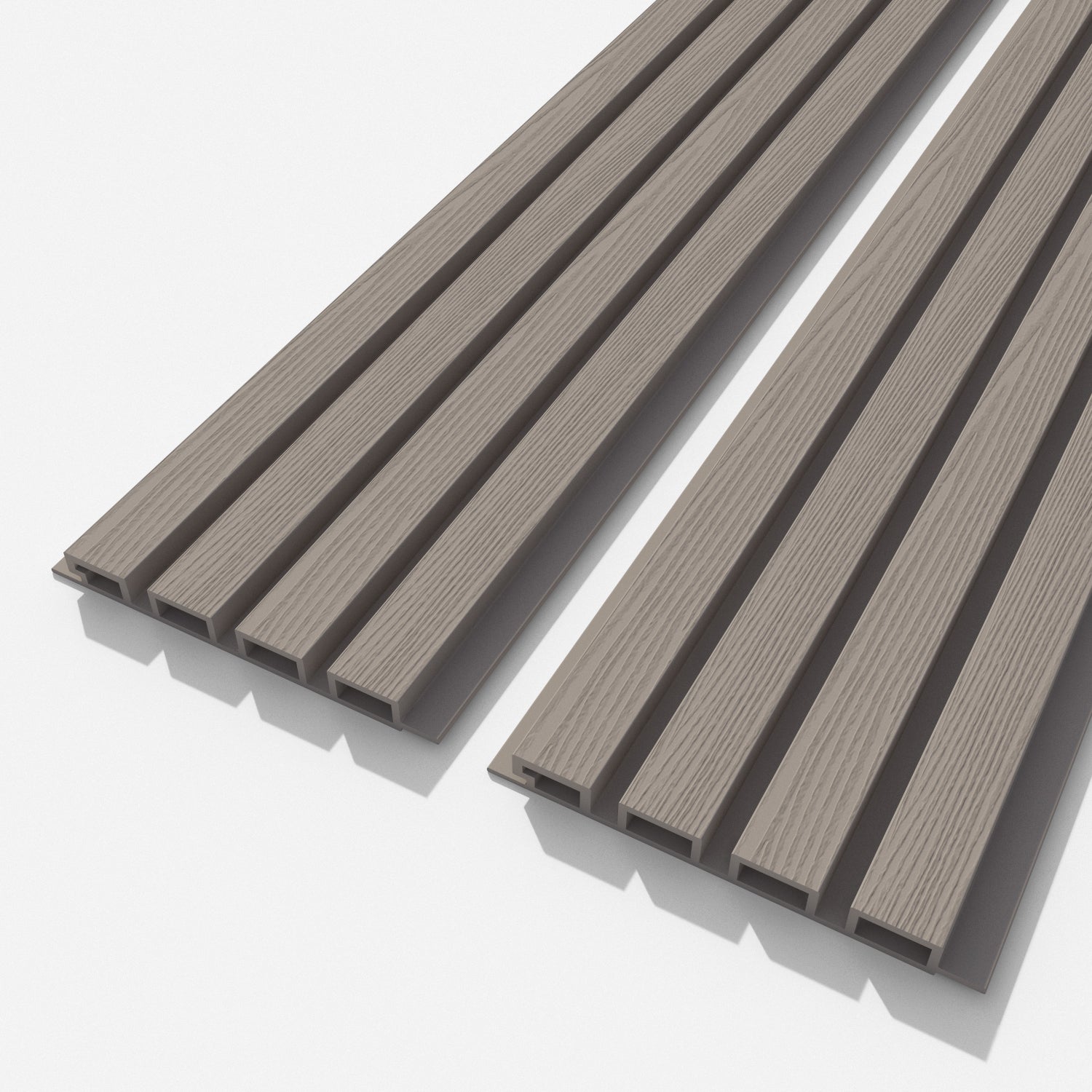 Slat Wall - Composite - Grained Finish - Shades of Brown Sample Pack