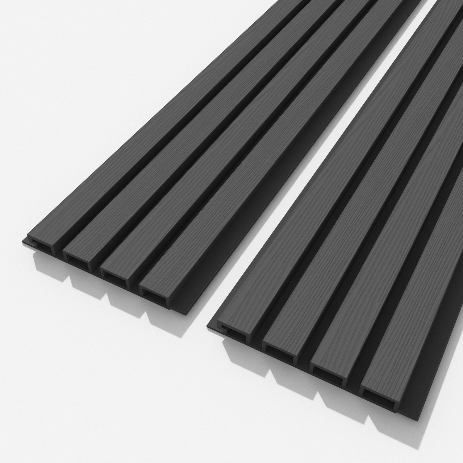 Slat Wall - Composite - Grained Finish - Shades of Grey Sample Pack
