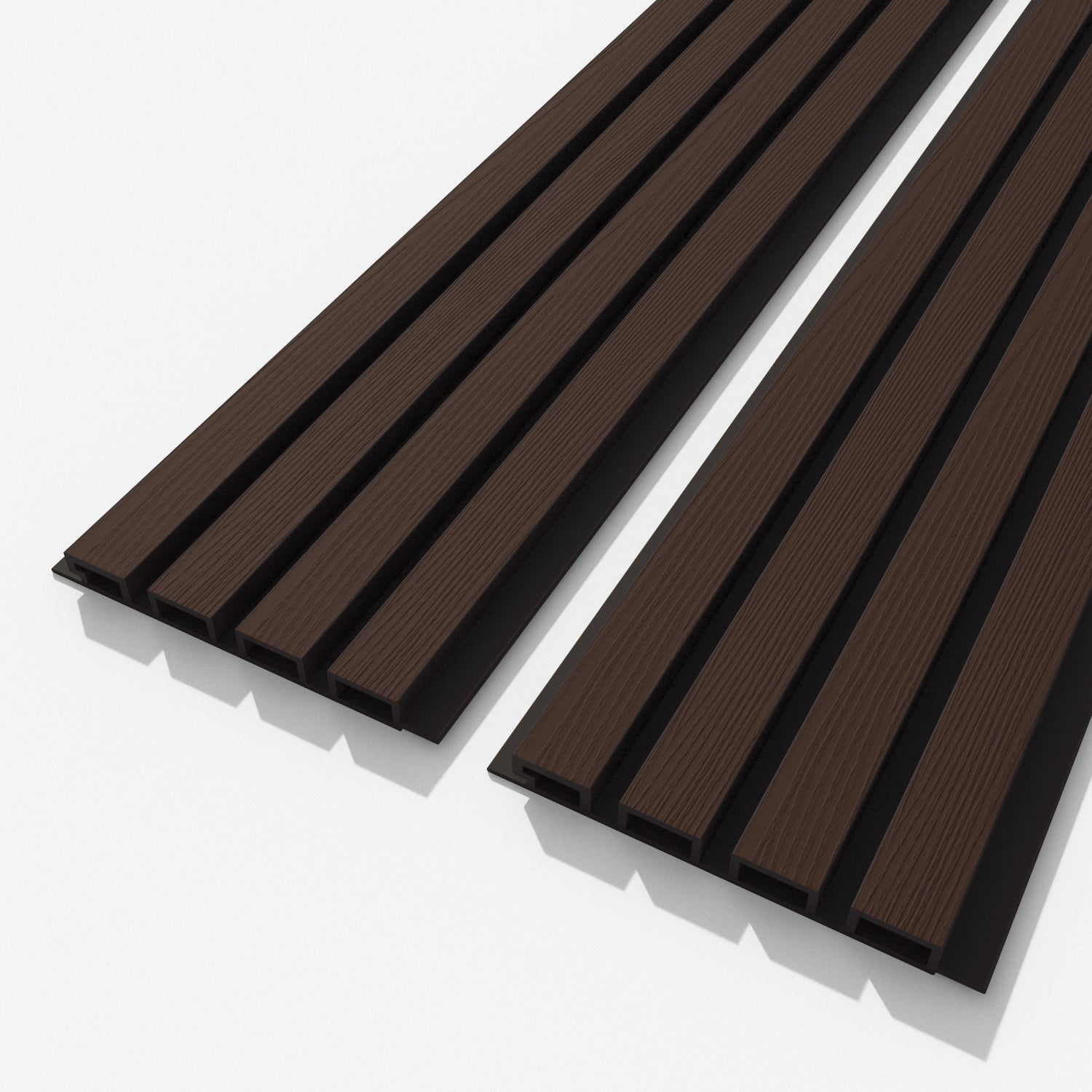 Slat Wall - Composite - Grained Finish - Shades of Brown Sample Pack