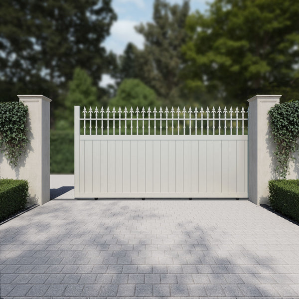 sliding driveway gates - Aluminium Slats with Aluminium Frame